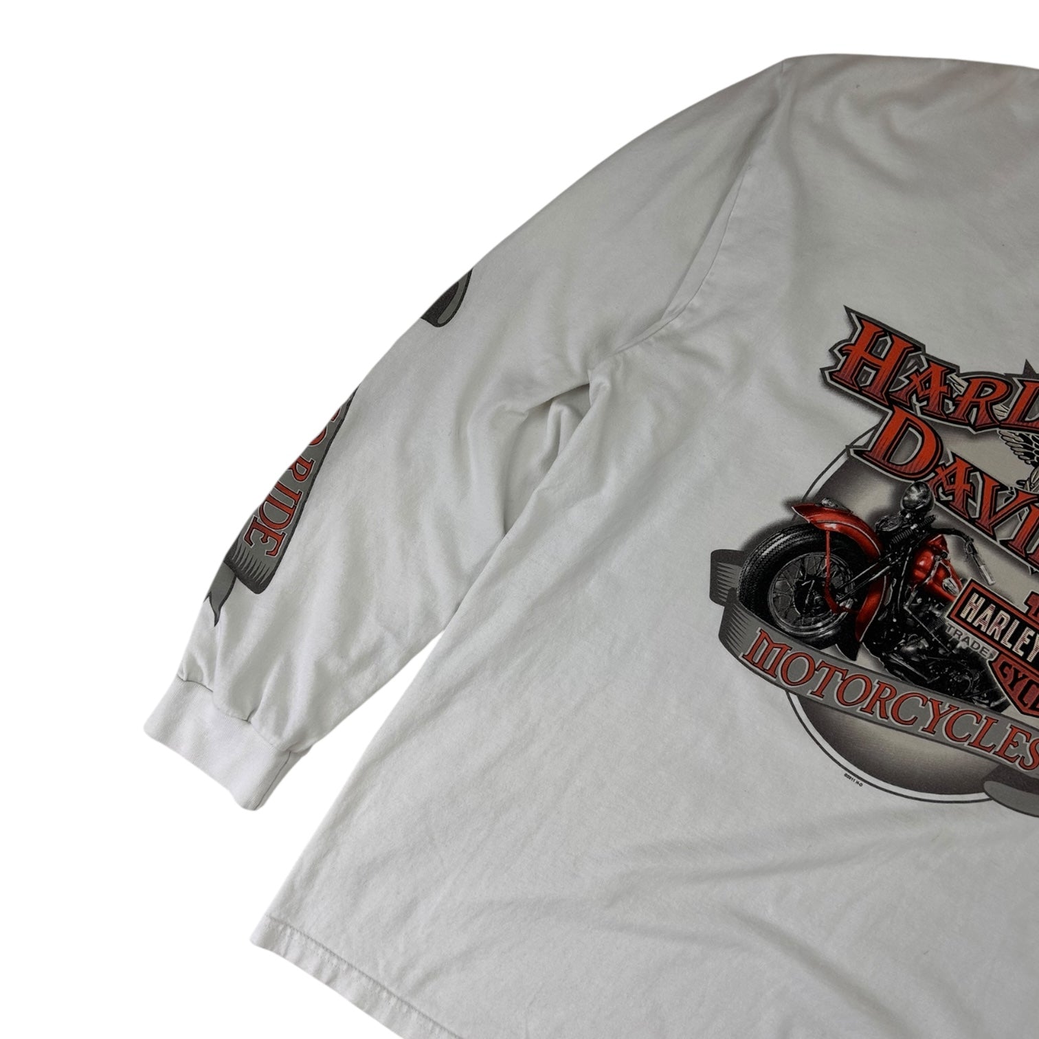 Vintage Harley Davidson Long Sleeve T-Shirt White
