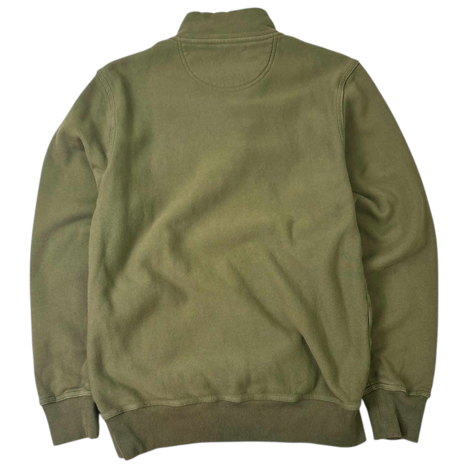 Stussy Logo Quarter Zip Green