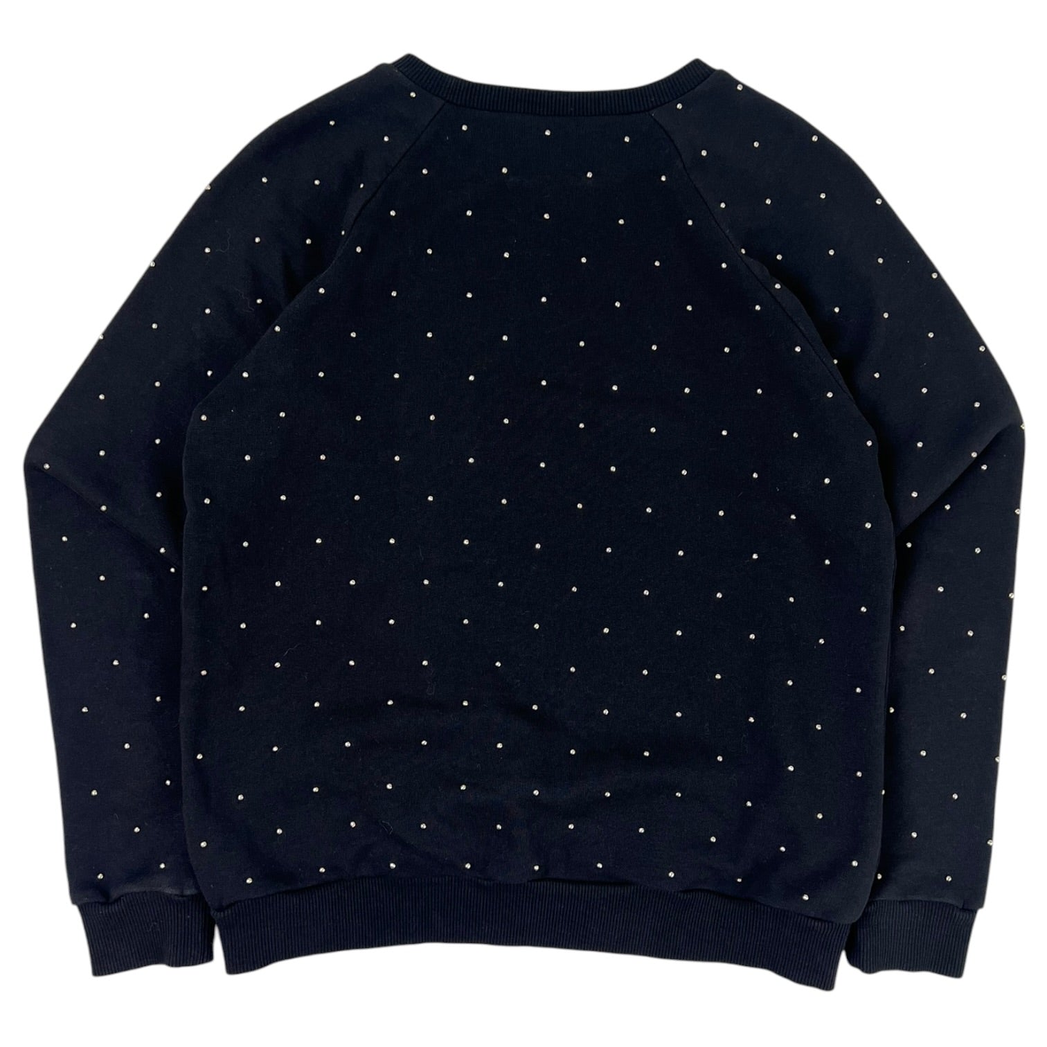 Saint Laurent Studded Crewneck Sweater Black