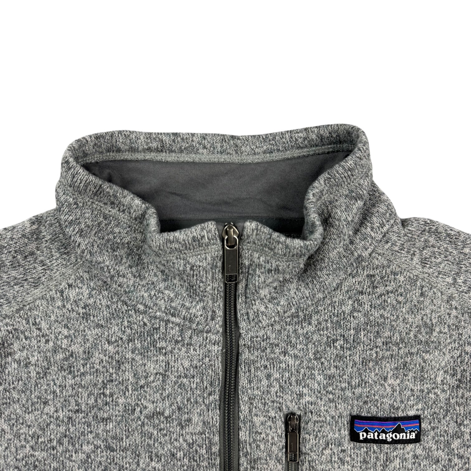 Vintage Patagonia Quarter Zip Up Polar Fleeced Jacket Grey