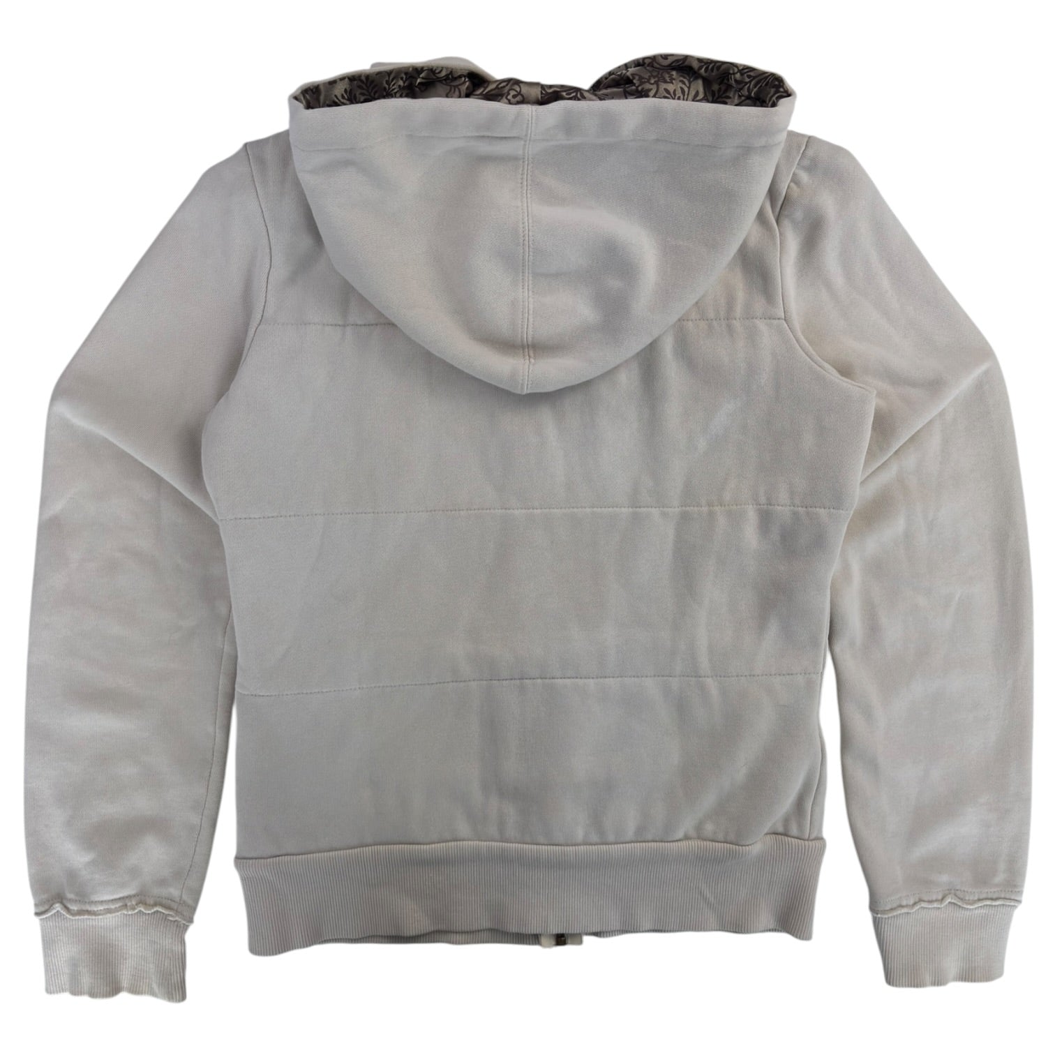 (W) Y2K Billabong Zip Up Hoodie White