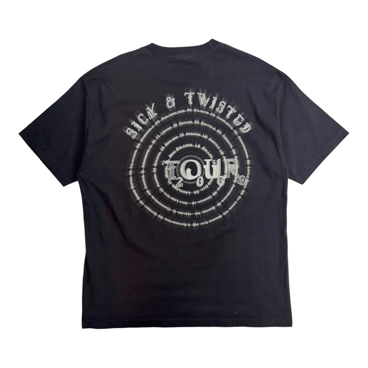 Vintage 2000 Korn Sick & Twisted Tour T-Shirt Black