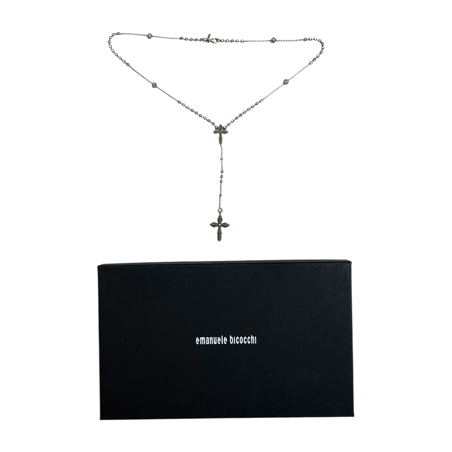Emilio Bicochi Silver Rosary Chain