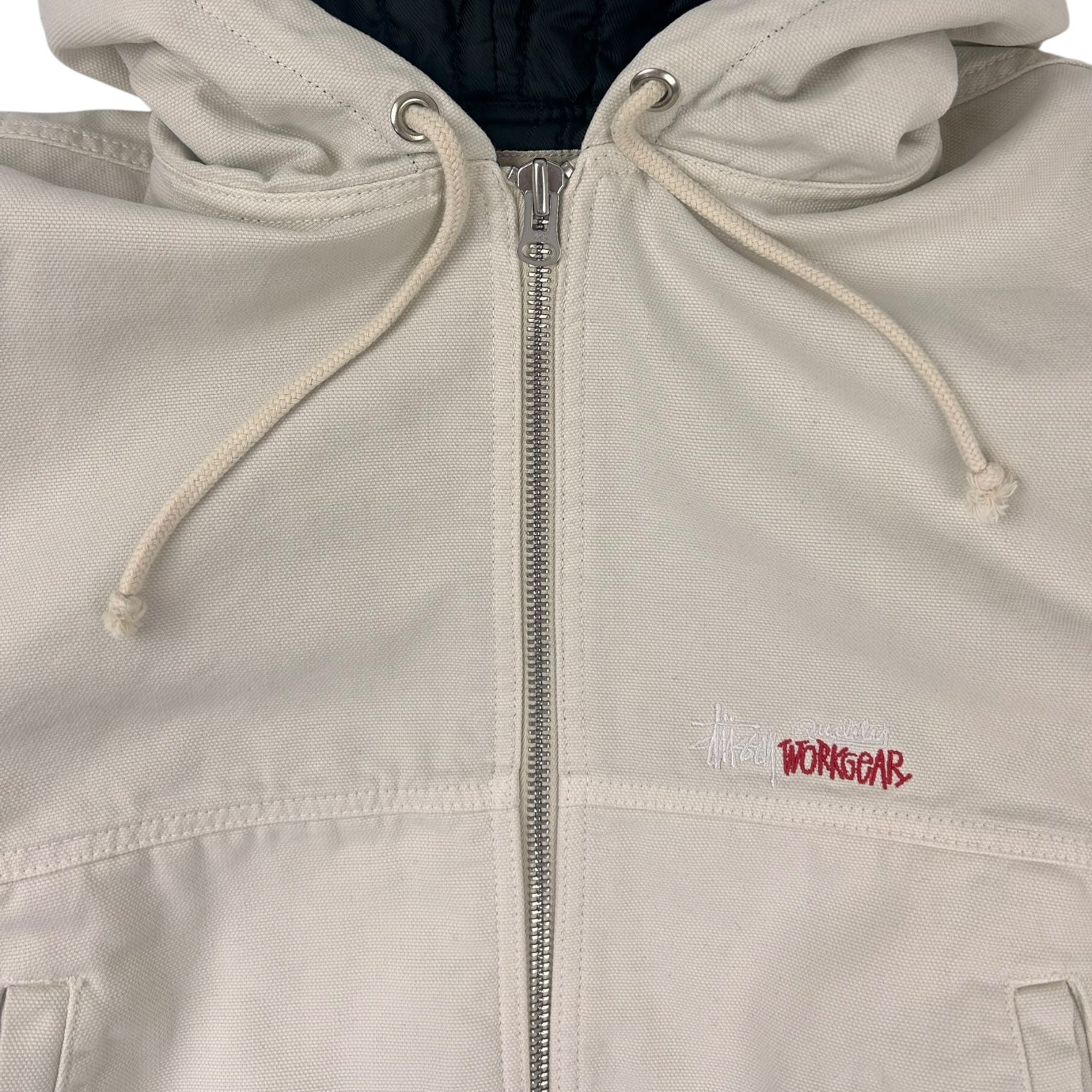 Stussy Canvas Insulated Work Jacket White