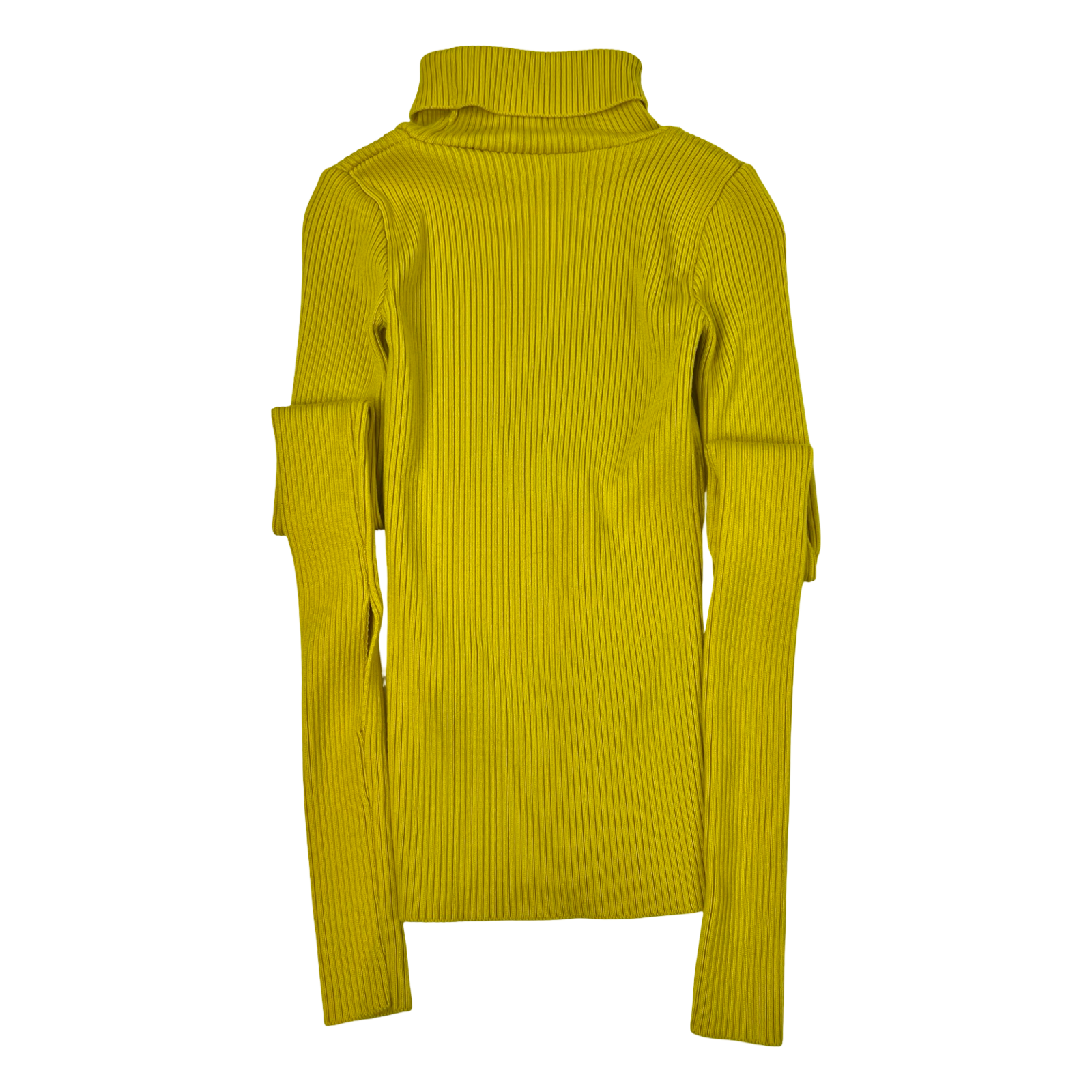 (W) Jacquemus Ribbed Wool Turtleneck Sweater Yellow