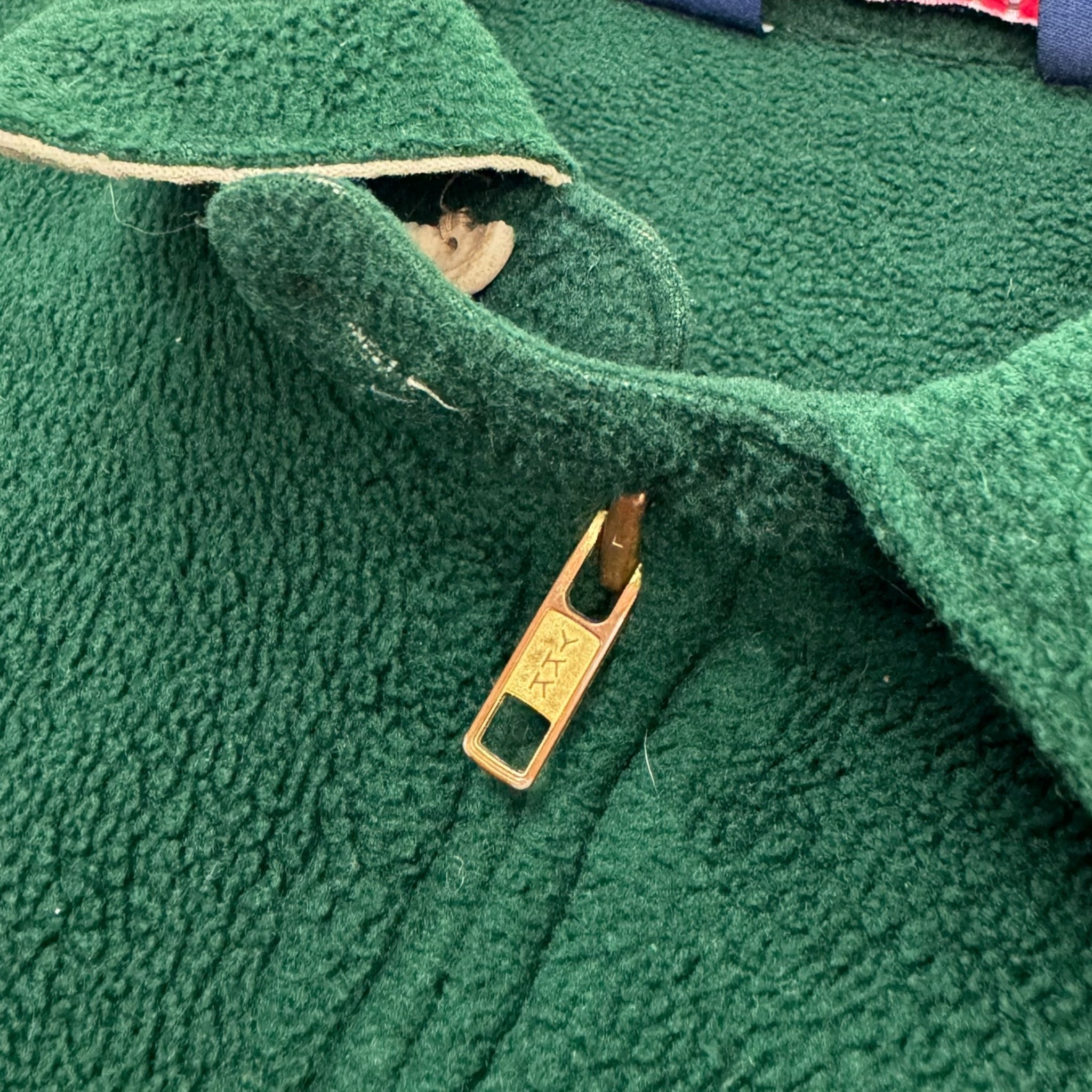 Vintage Polo Sport Fleece Zip Up Green