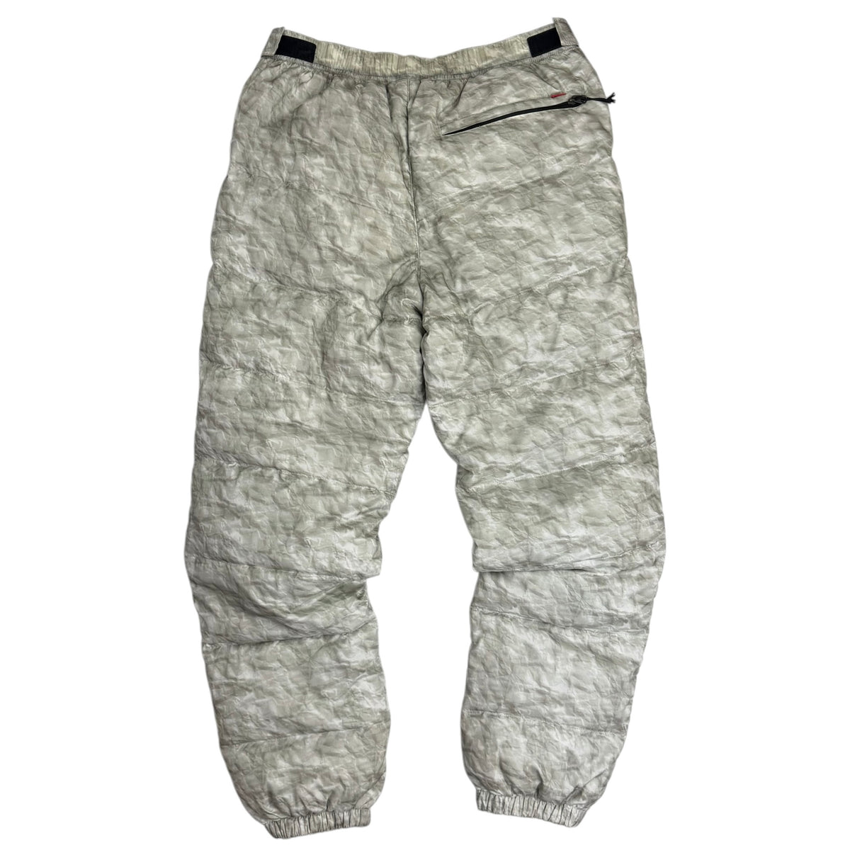 FW19 Supreme X The North Face Paper Print Nuptse Pants White