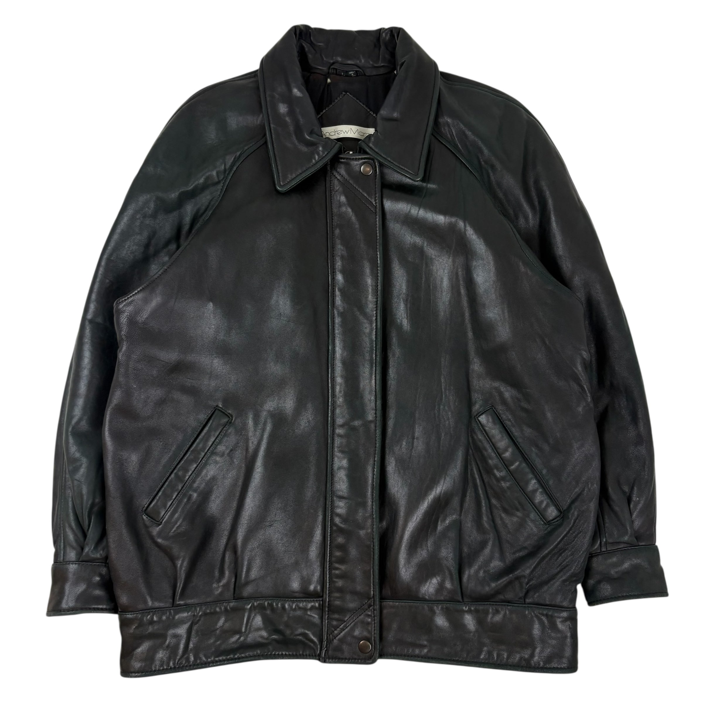 Vintage Andrew Marc Leather Jacket Black
