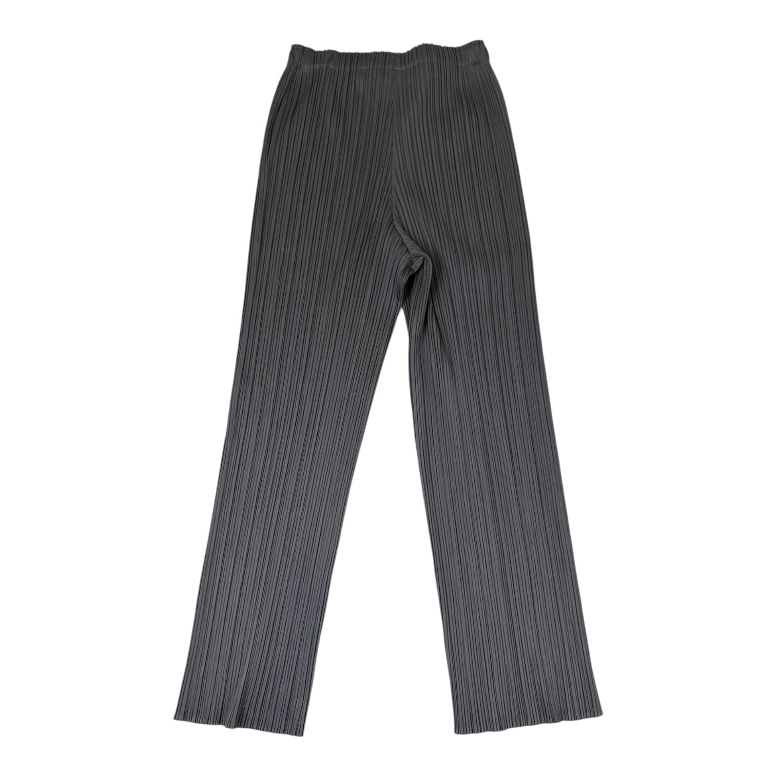 (W) Issey Miyake Pleats Please Straight-Leg Pant Charcoal