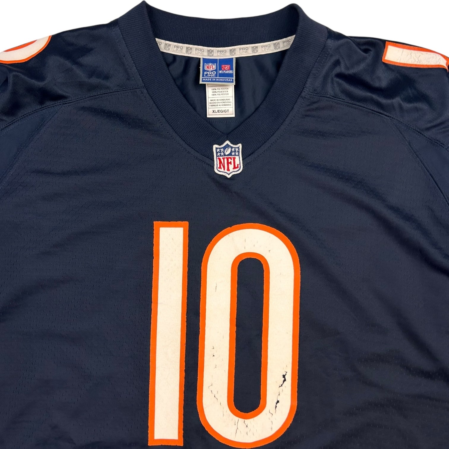 Vintage Pro Line Chicago Bears Mitch Trubisky Home Jersey Navy/Orange