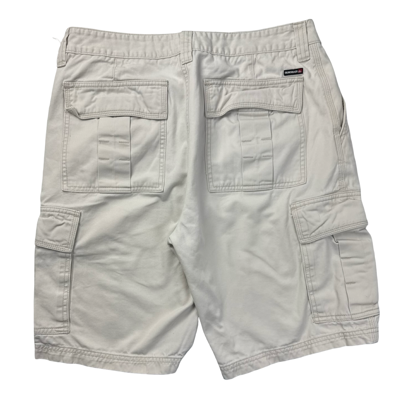Vintage Quiksilver Cargo Short Bottoms Eggshell