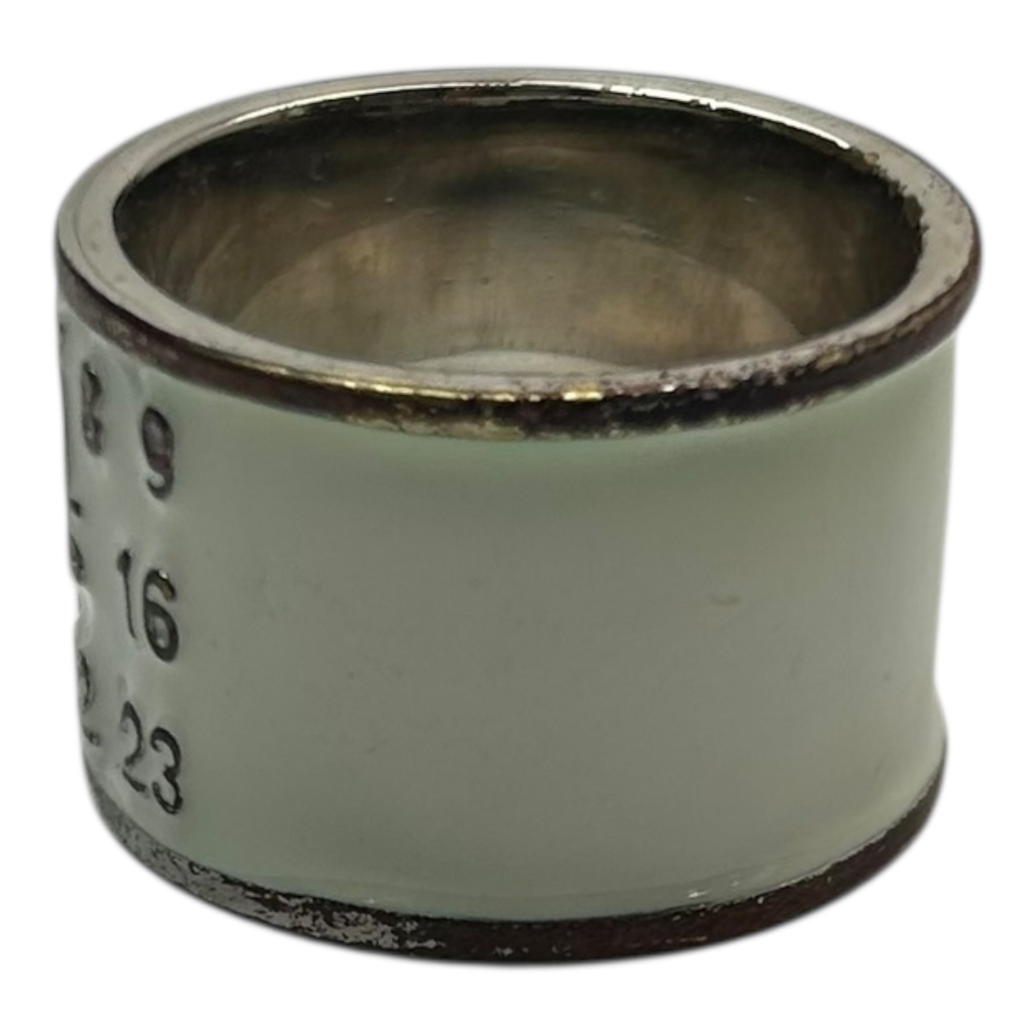 Maison Margiela M6 White Enamel Ring