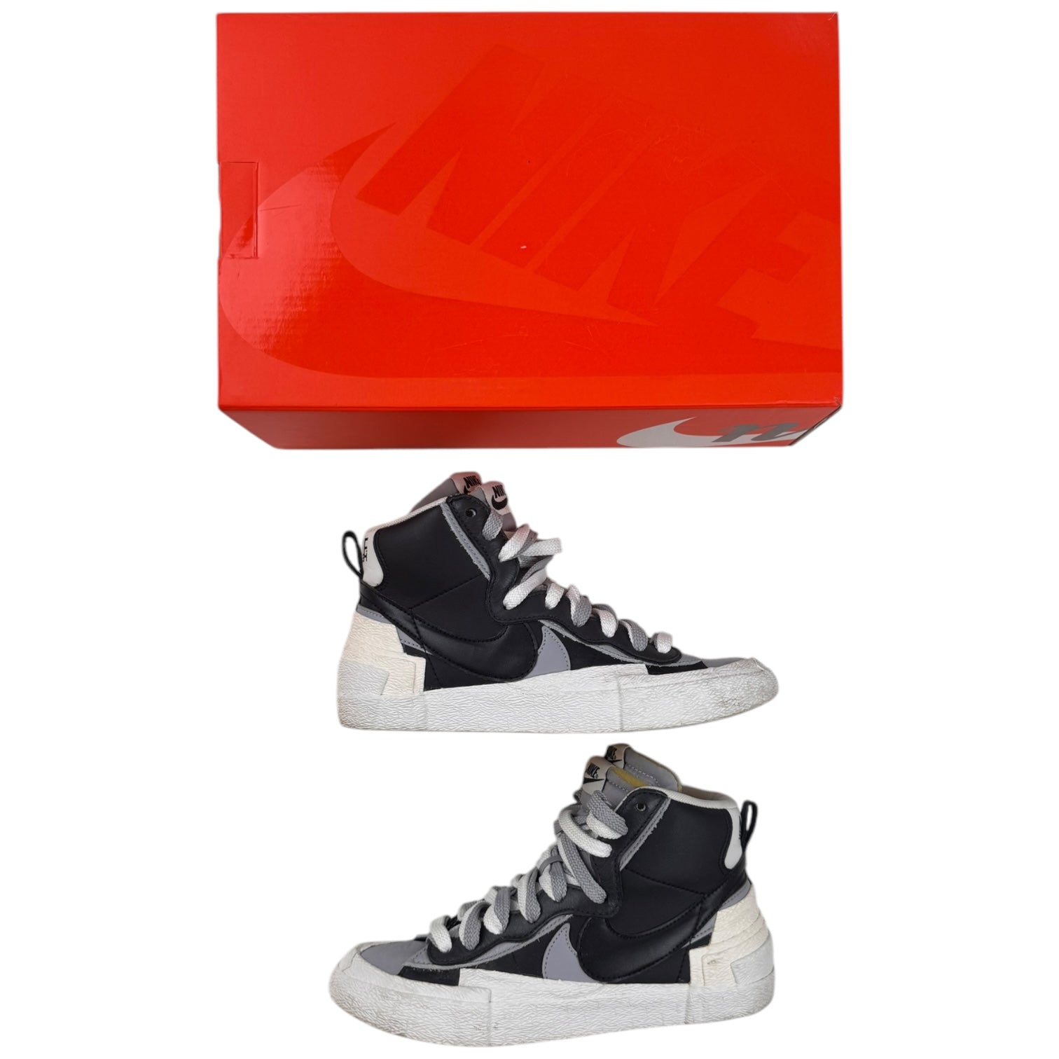 Nike x Sacai Blazer Mid Black Grey (Used)