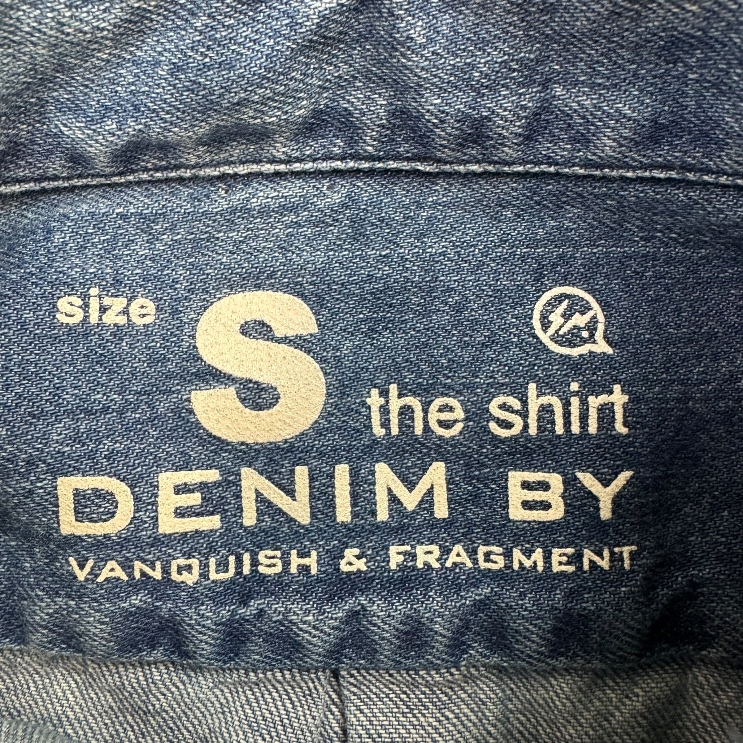 Vanquish X Fragment Denim Button Up Jacket Blue
