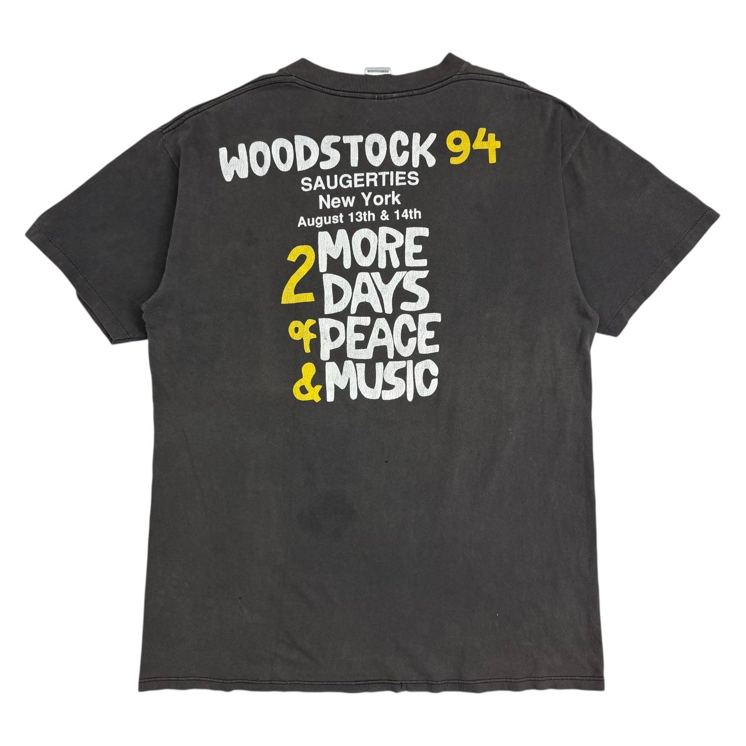 1994 Woodstock Festival Tee Faded Black