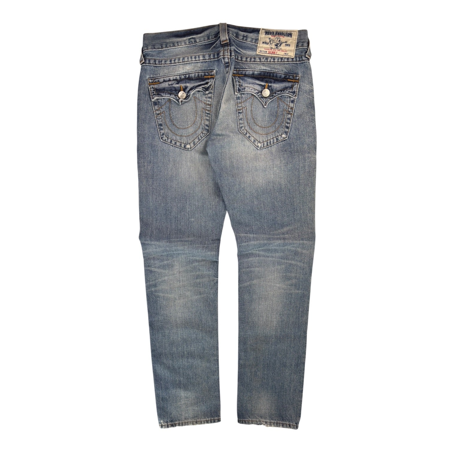 (W) True Religion Y2K Light Wash Skinny Jeans