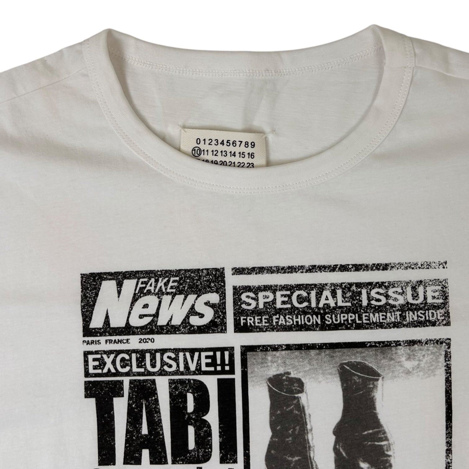 Maison Margiela Tabi Printed T-Shirt White