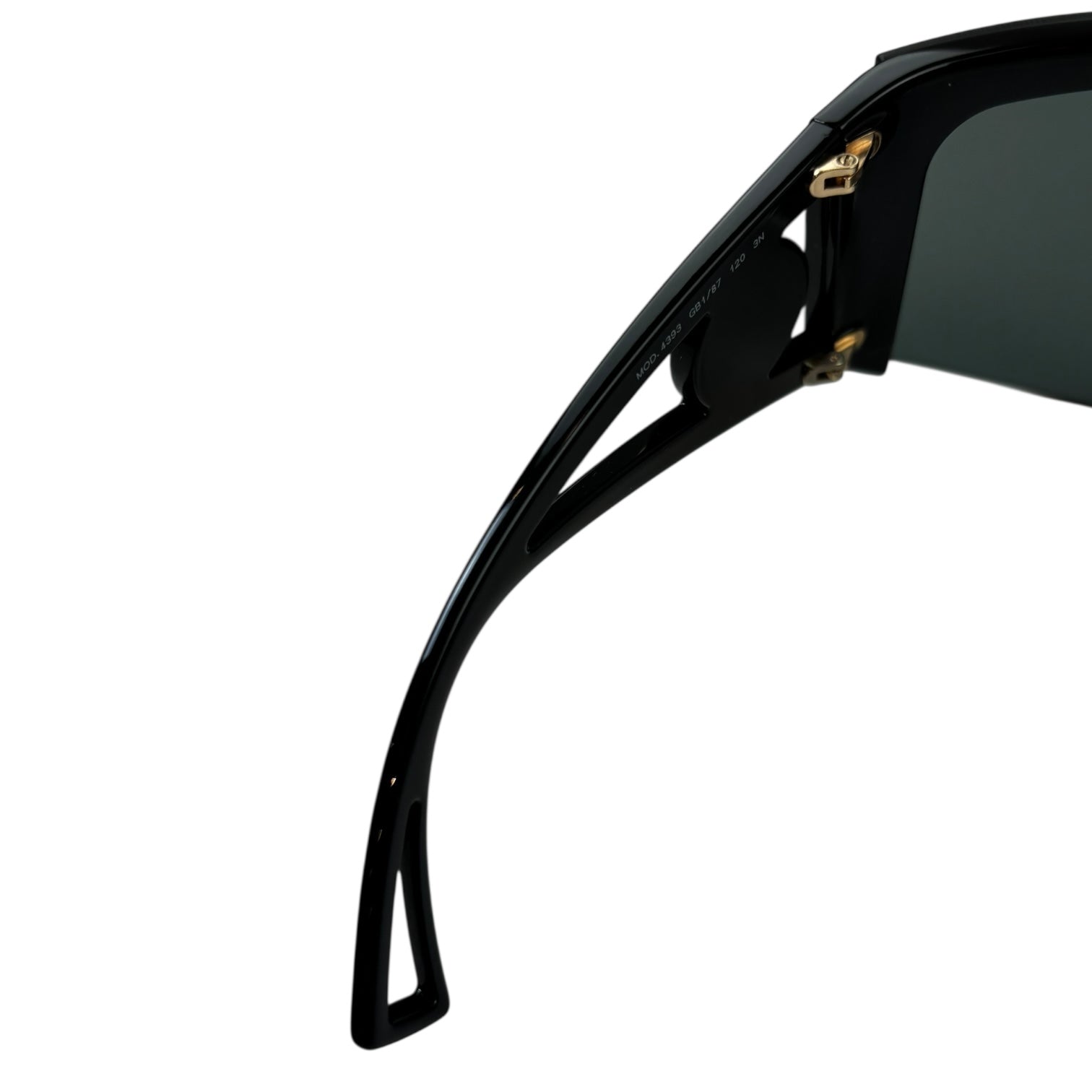 Versace Medusa Icon Shield Sunglasses Black/Gold