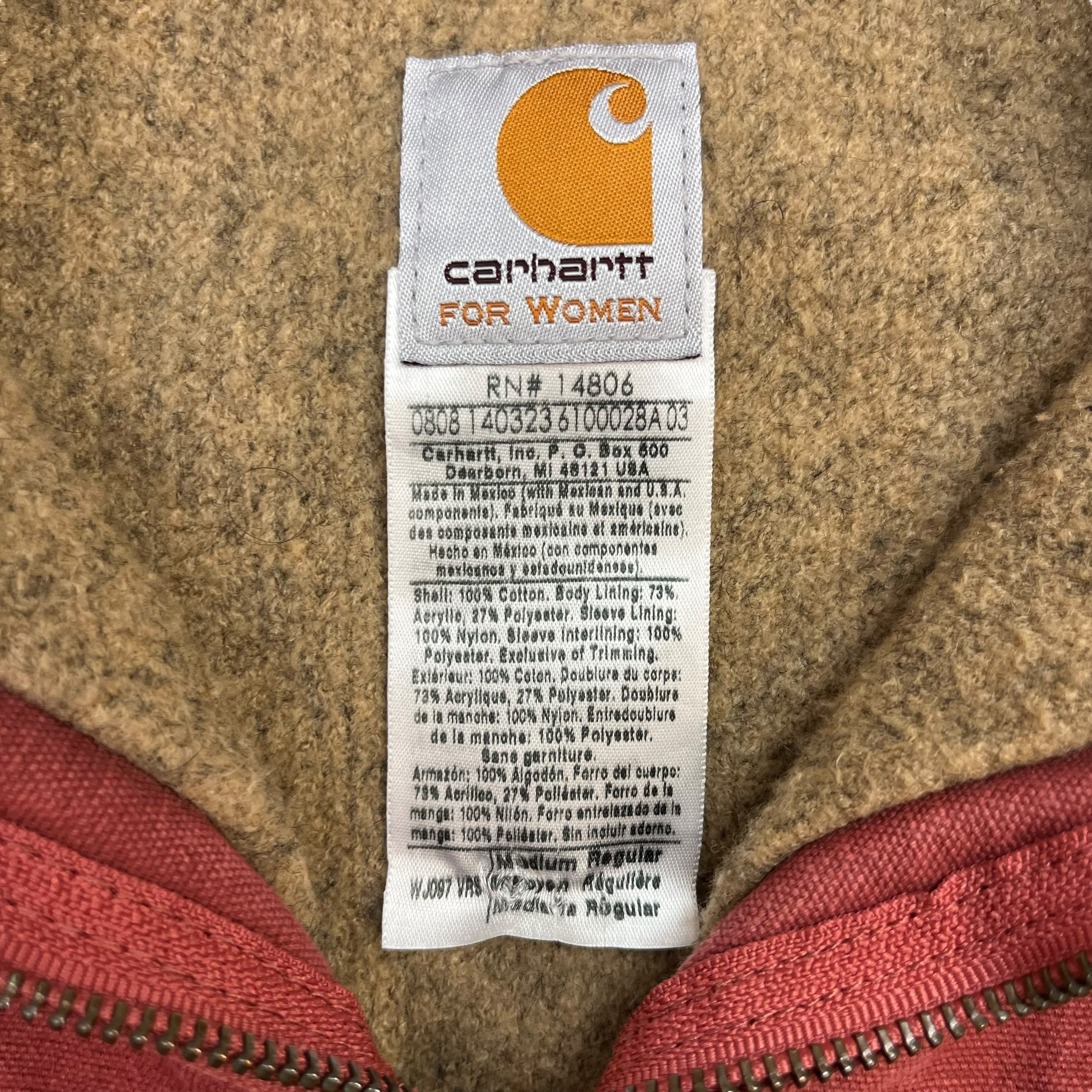 Vintage Carhartt Women’s Detroit Jacket Salmon/Pink