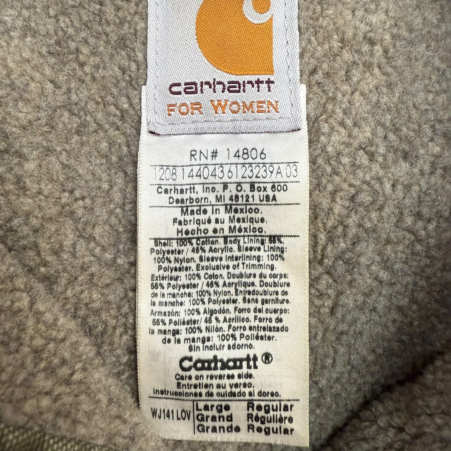 Vintage Carhartt Women’s Sierra Jacket Olive Green