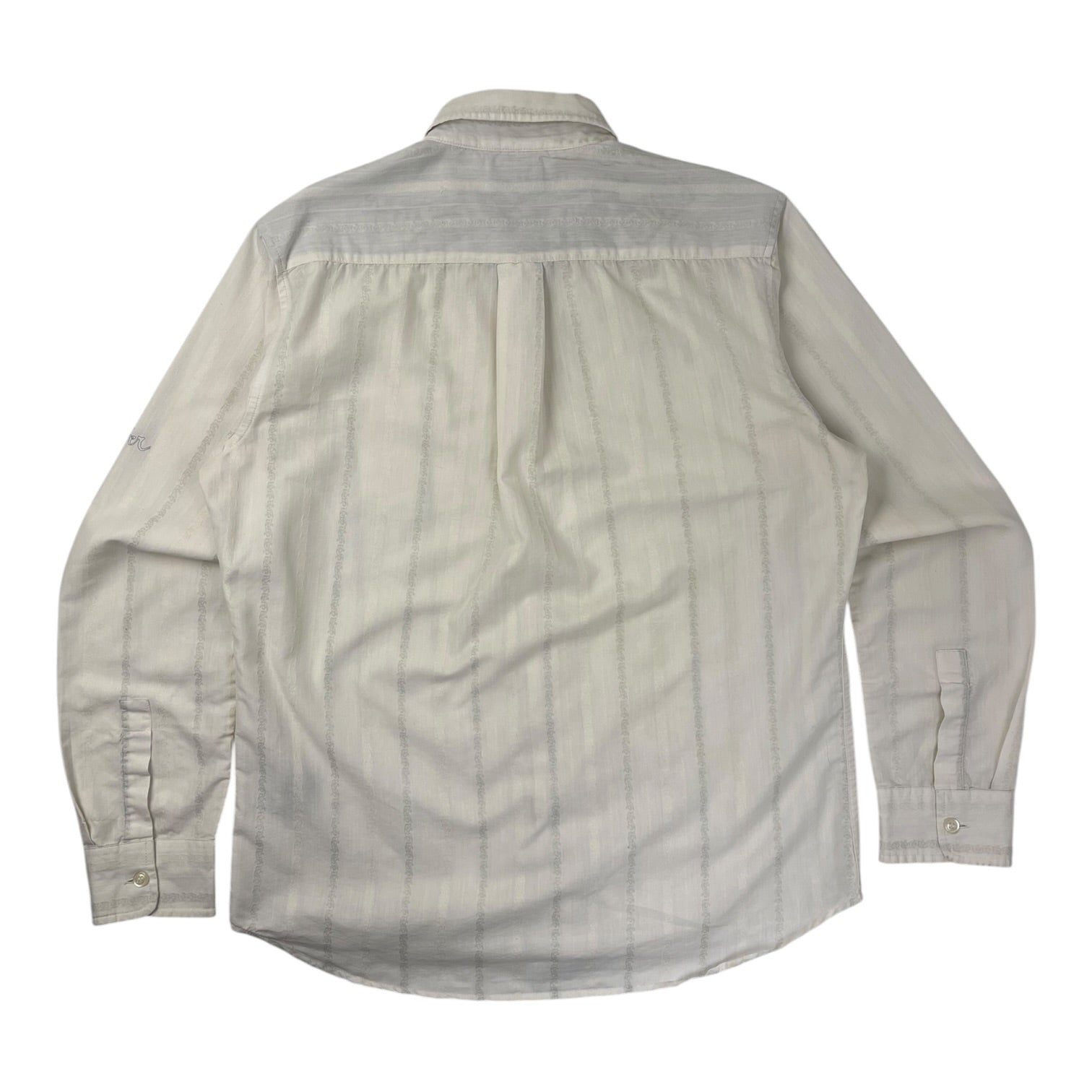 Vintage Y2K Quiksilver Button Up L/S T-Shirt White