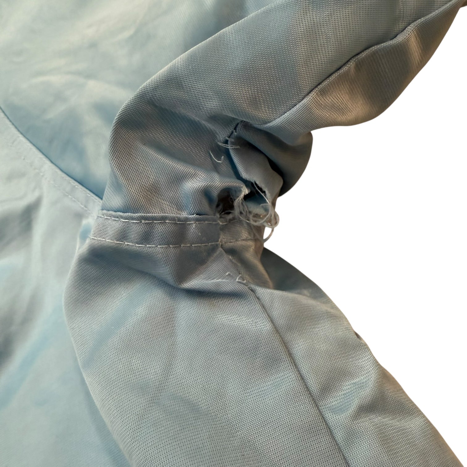 Vintage North Carolina Tarheels Bomber Jacket Light Blue