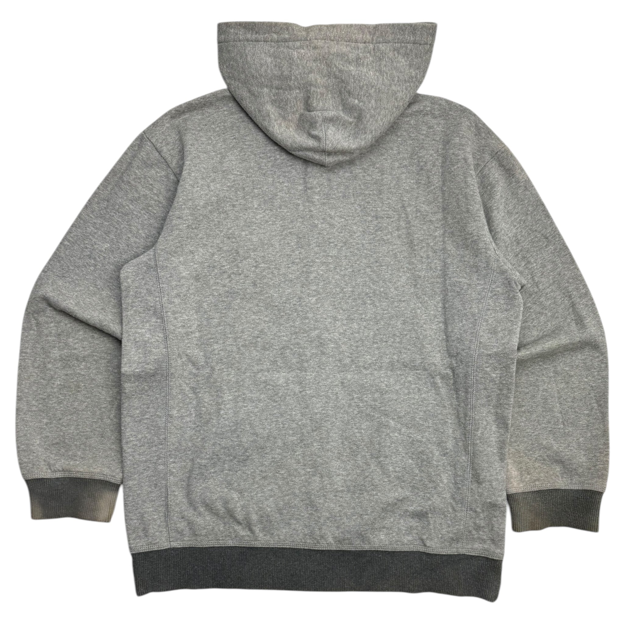 Y2K Nike Side Swoosh Zip Up Hoodie Grey
