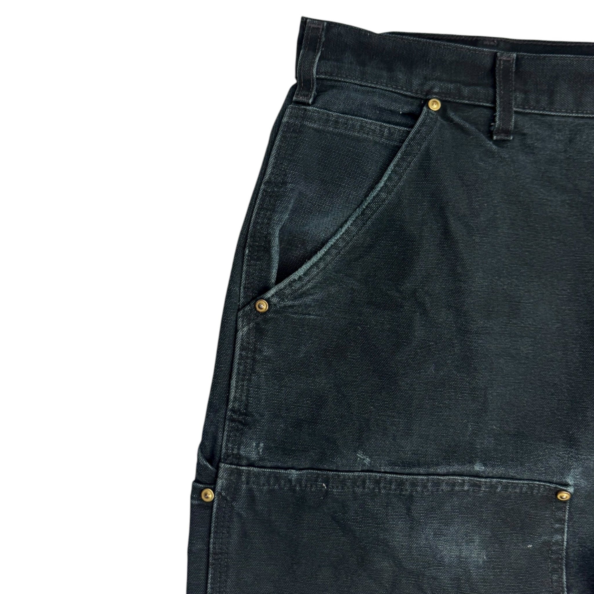 Vintage Carhartt Double Knee Bottoms Distressed Black