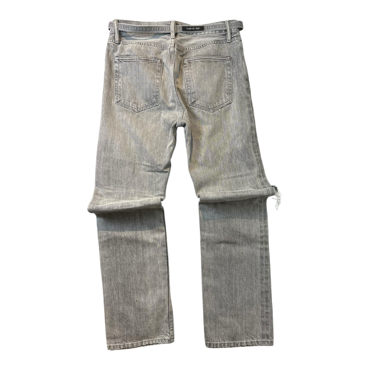 Fear Of God 6th Collection Belted Distressed Denim Grey