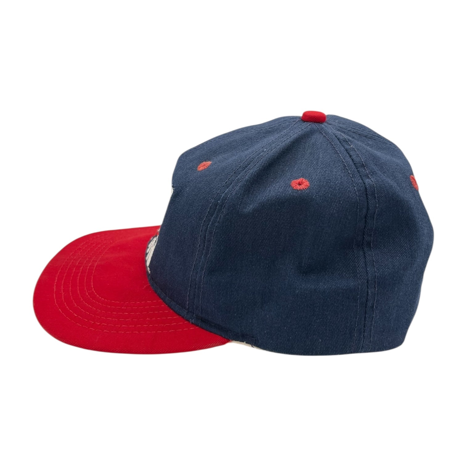 Vintage Cleveland Indians Snapback Hat Navy/Red