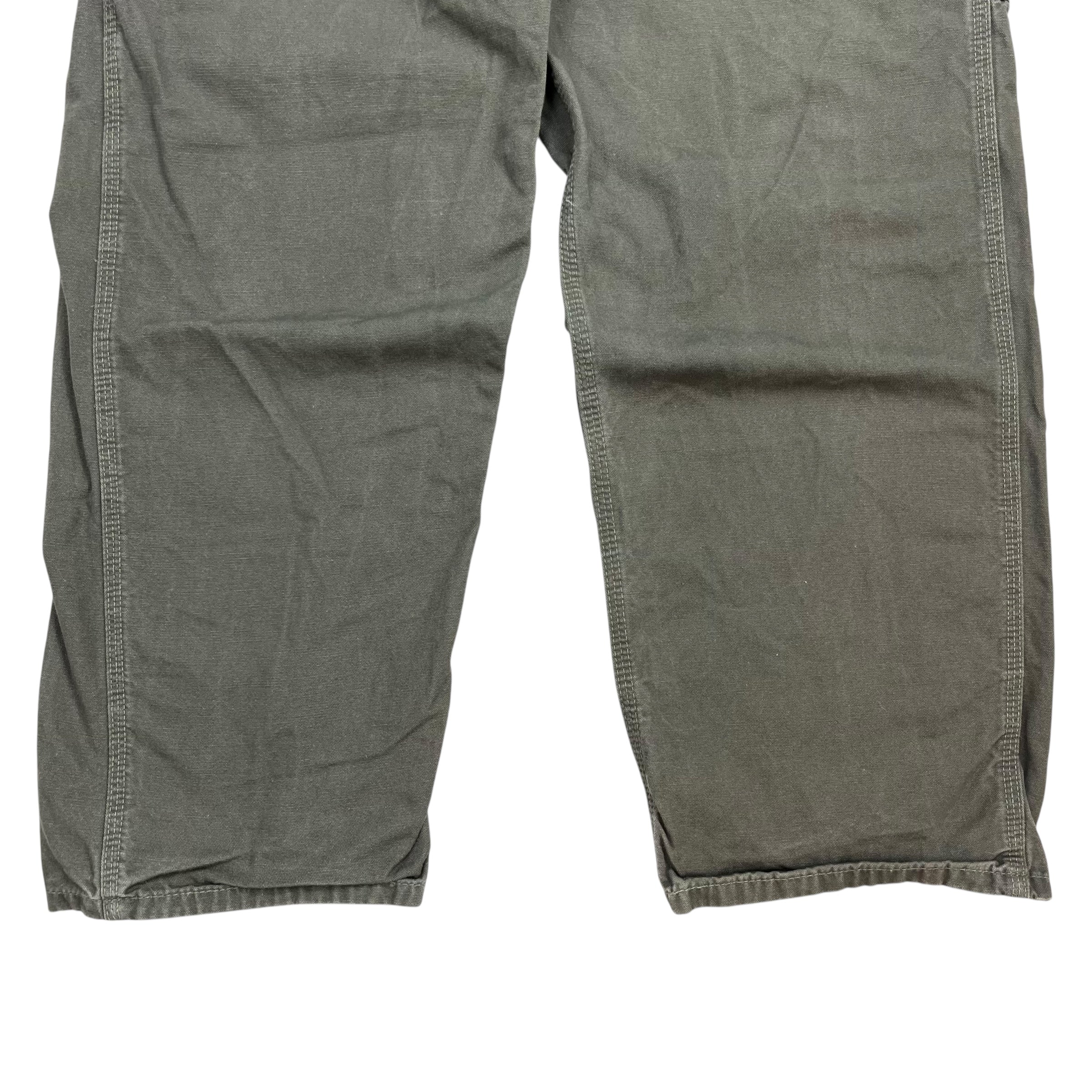 Vintage Carhartt Dungaree Pants Grey Green