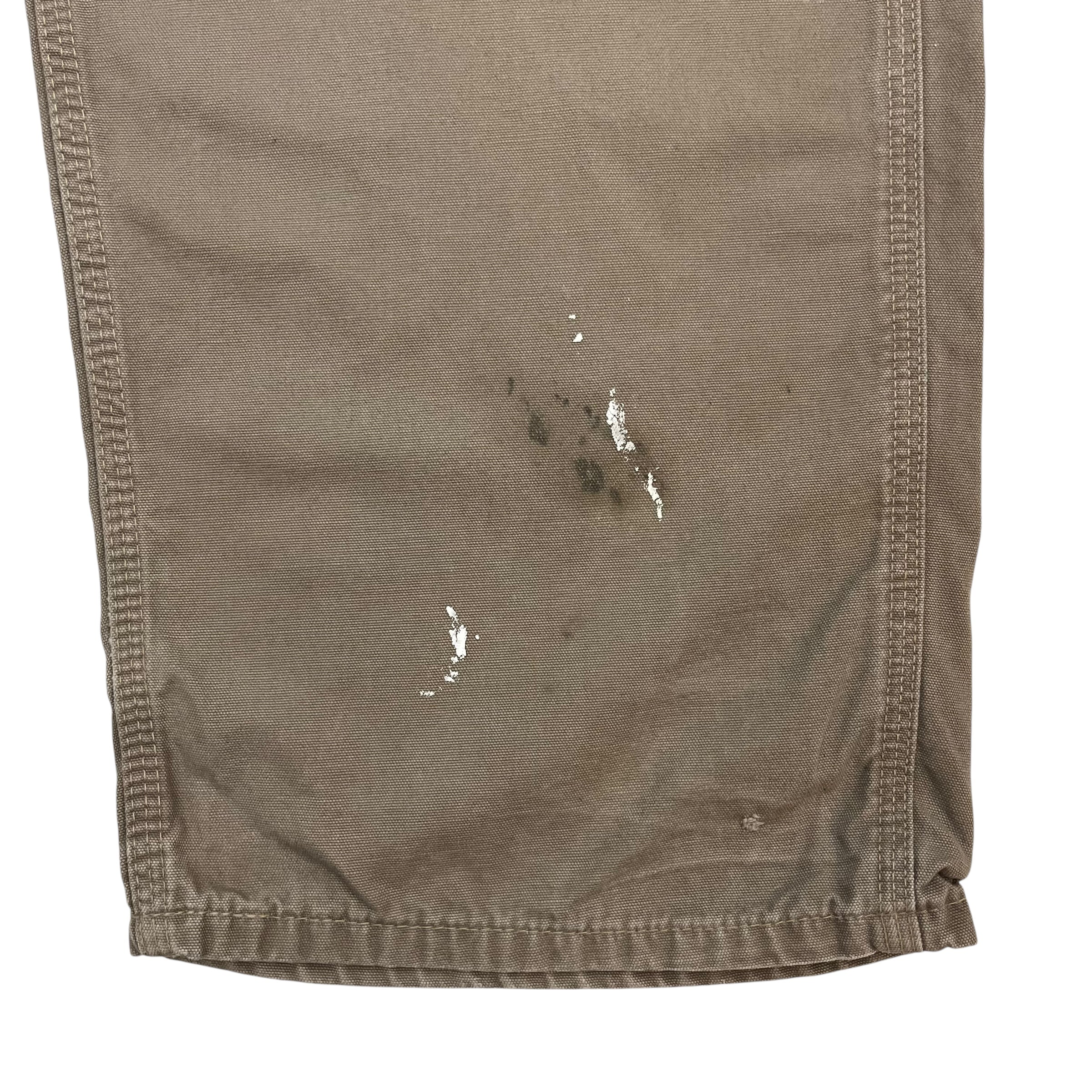 Vintage Carhartt Dungaree Pants Grey Beige