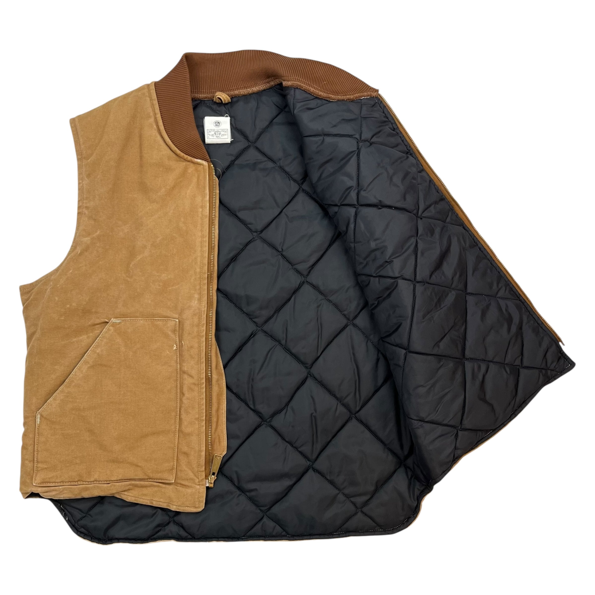 Vintage Carhartt Work Vest Tan Brown