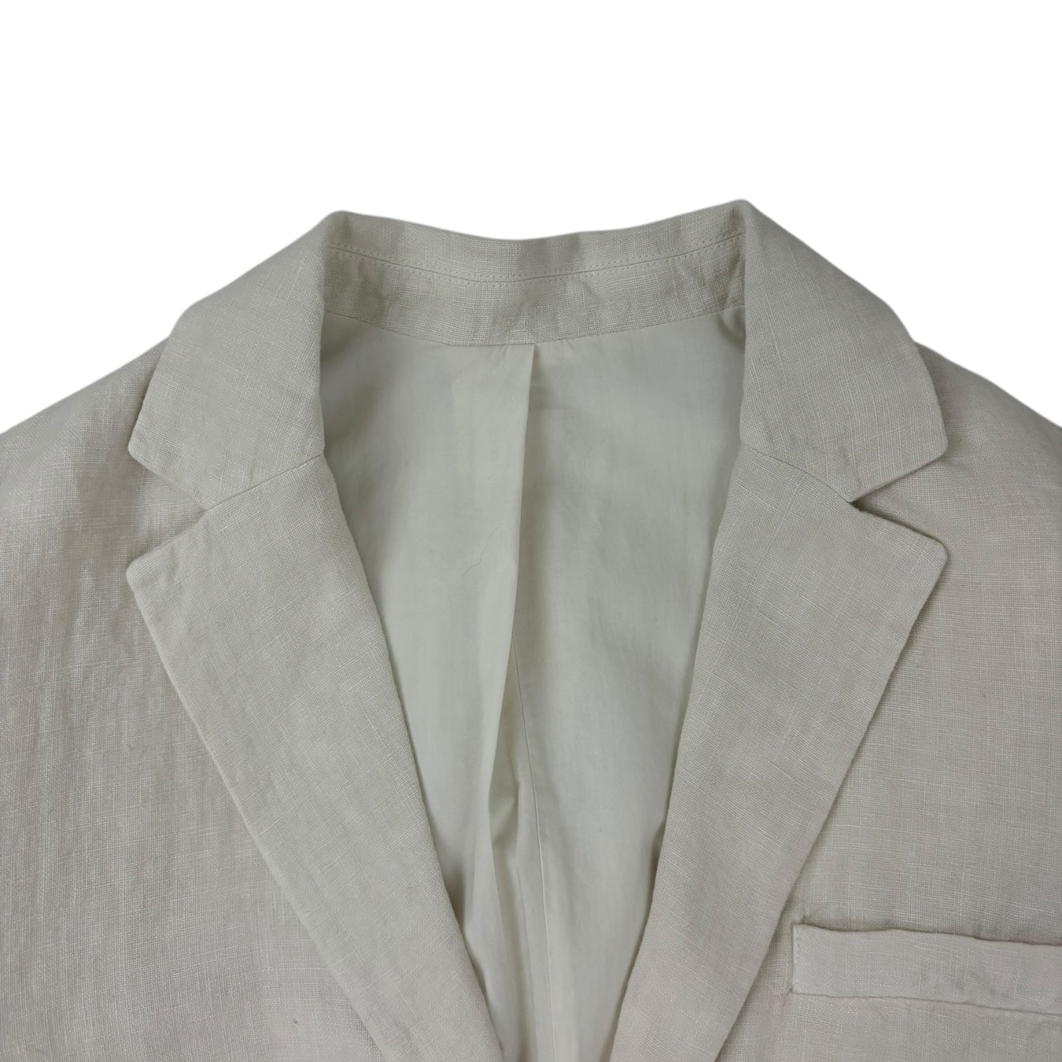Stussy Textured Linen Suit Bone