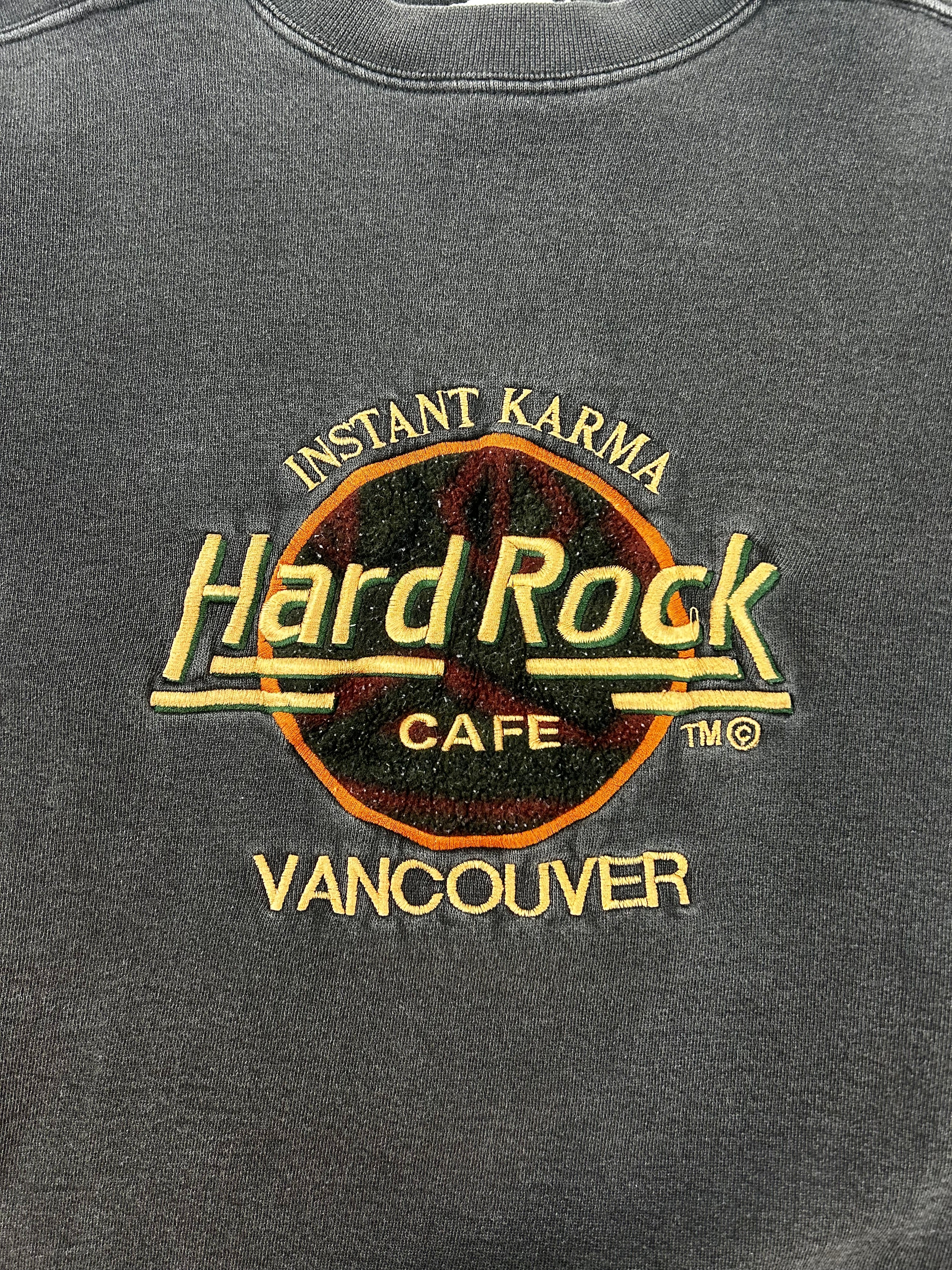 Vintage Hard Rock Cafe Vancouver Crewneck Black