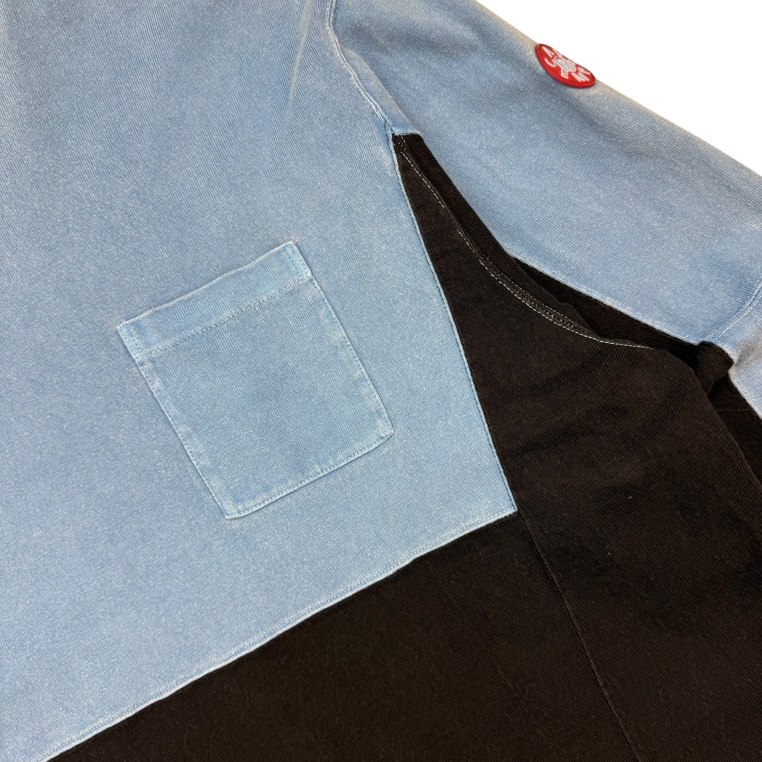CAV EMPT Overdye Turtle Kneck L/S Tee Blue/Black
