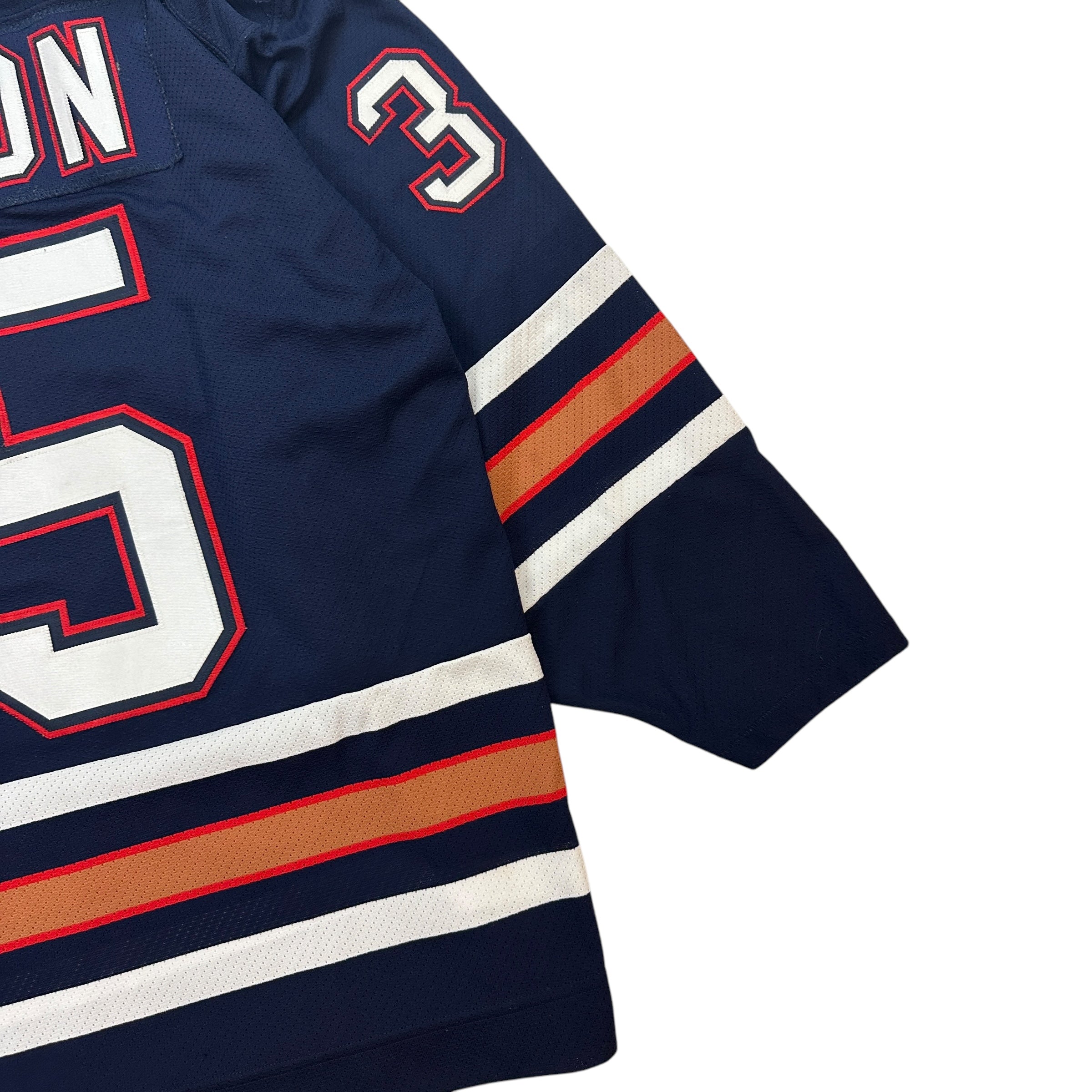 Vintage Edmonton Oilers Dwayne Roloson Jersey Navy