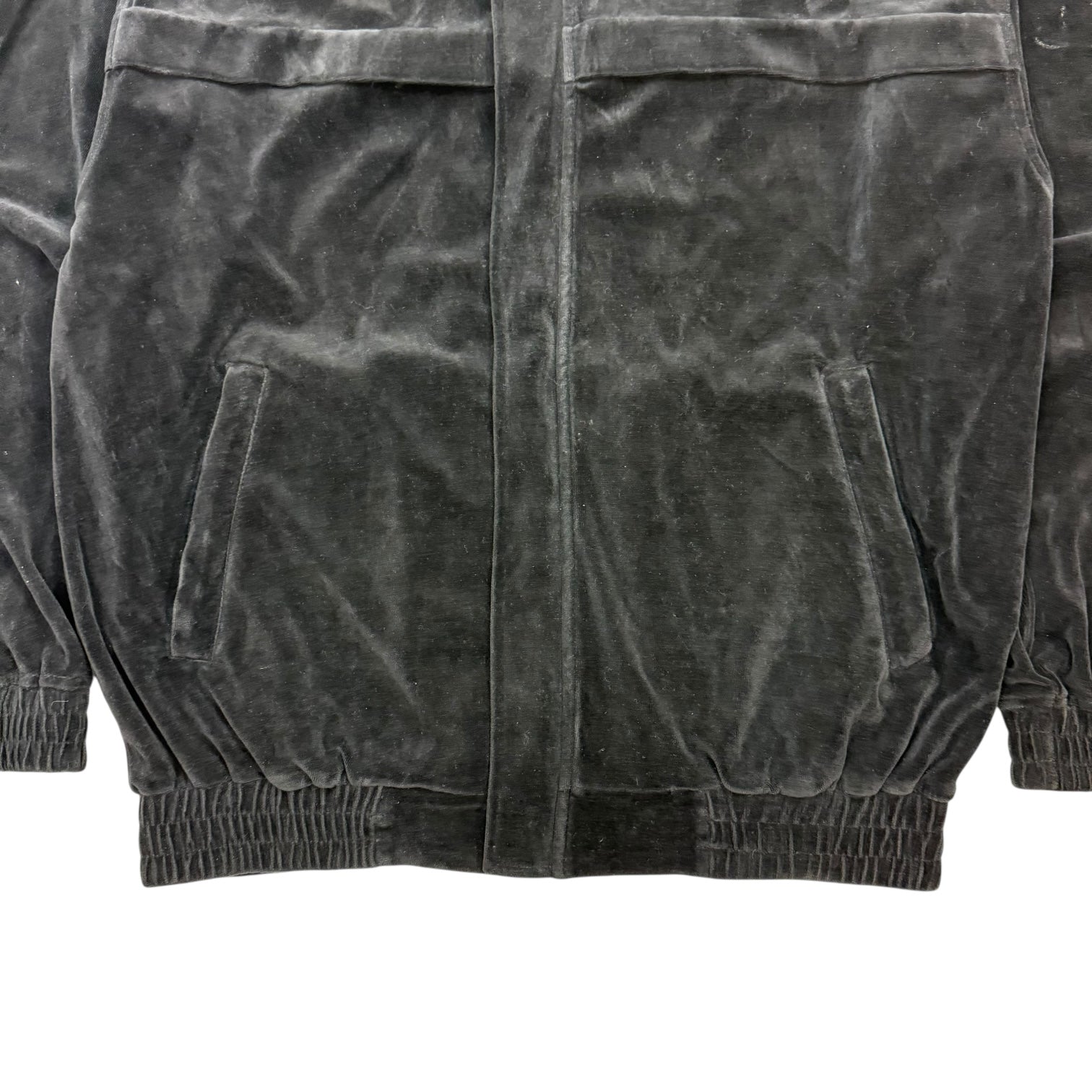 Vintage Y2K SouthPole Velour Track Jacket Black
