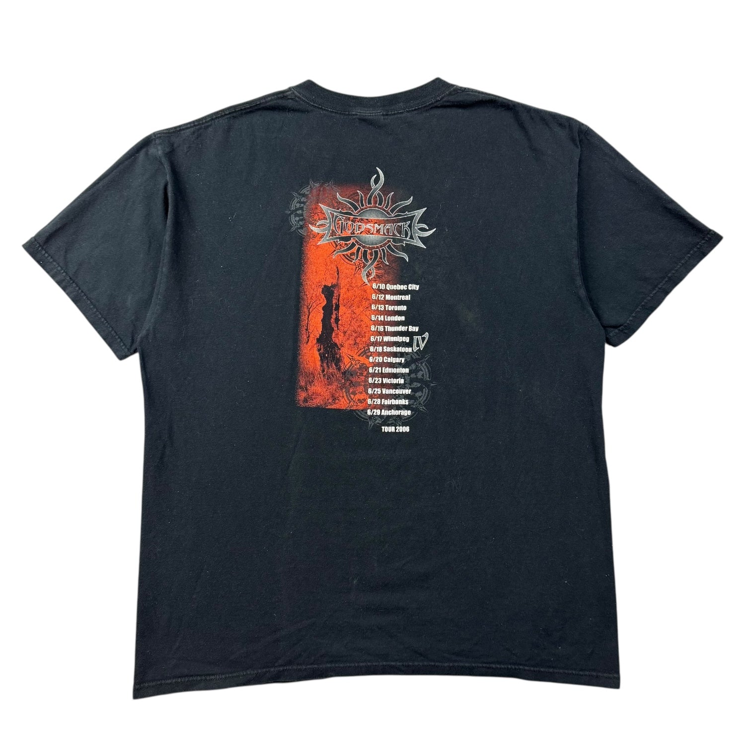 2006 GodSmack Tour Tee Black