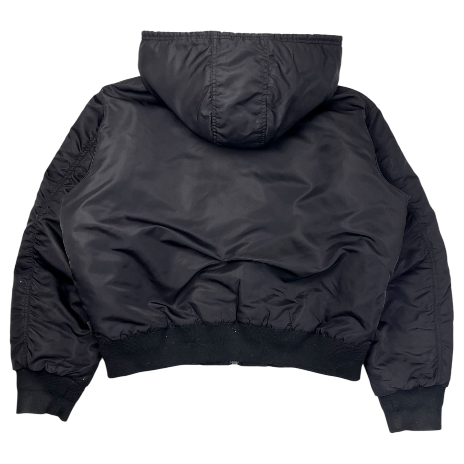 Stüssy Hooded Flight Jacket Black