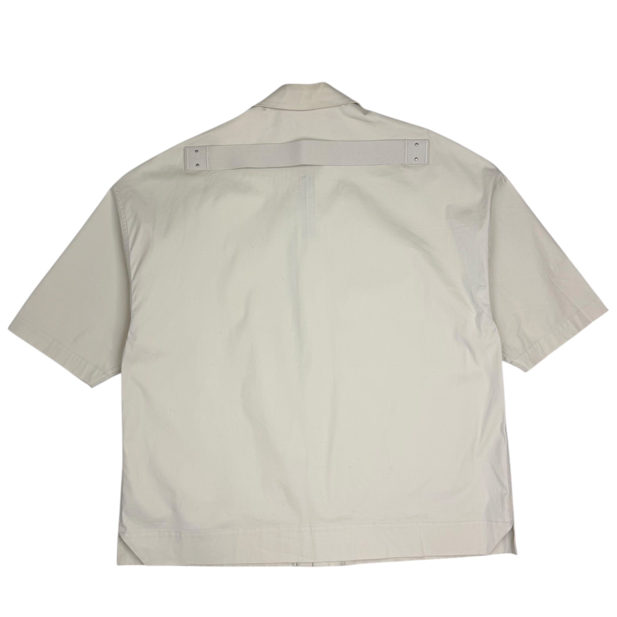 Rick Owens Magnum Chest Pockets Cotton Shirt Neutral