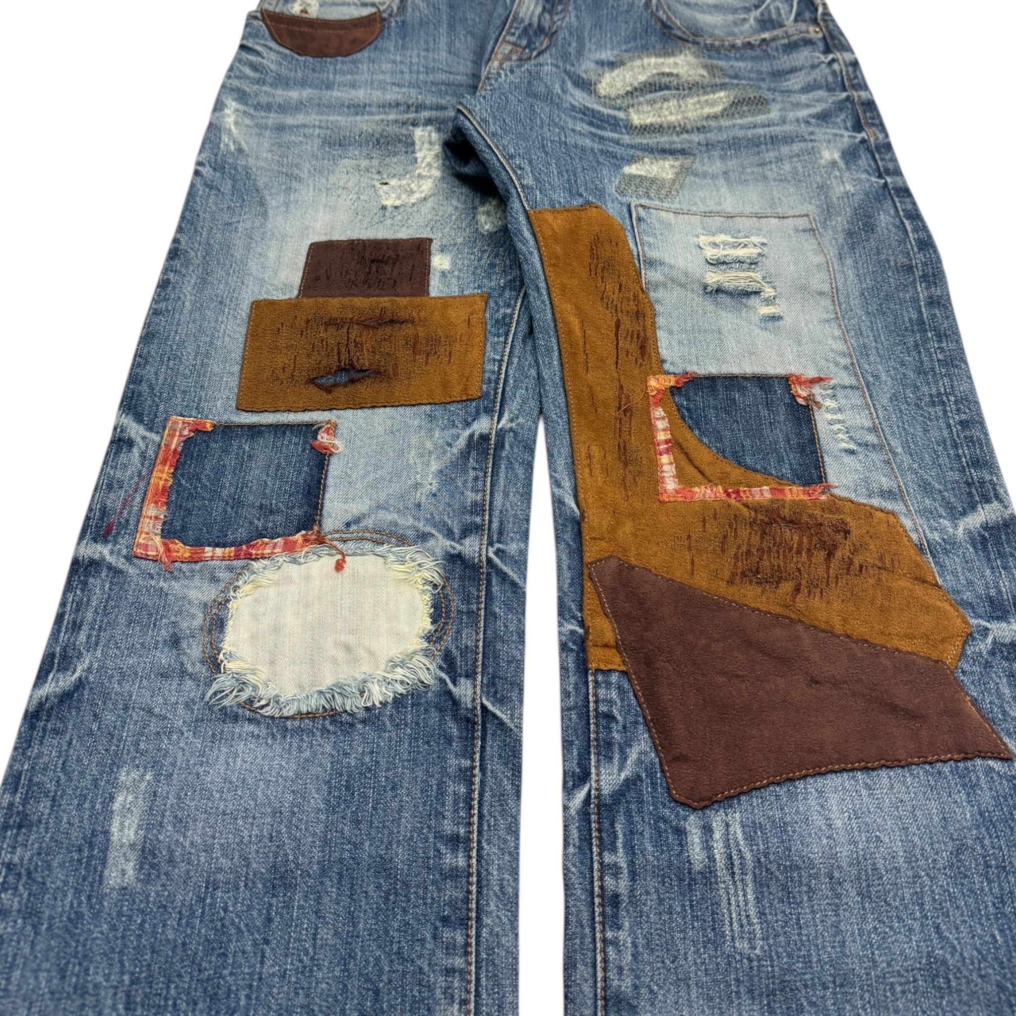 Patchwork Denim Jeans