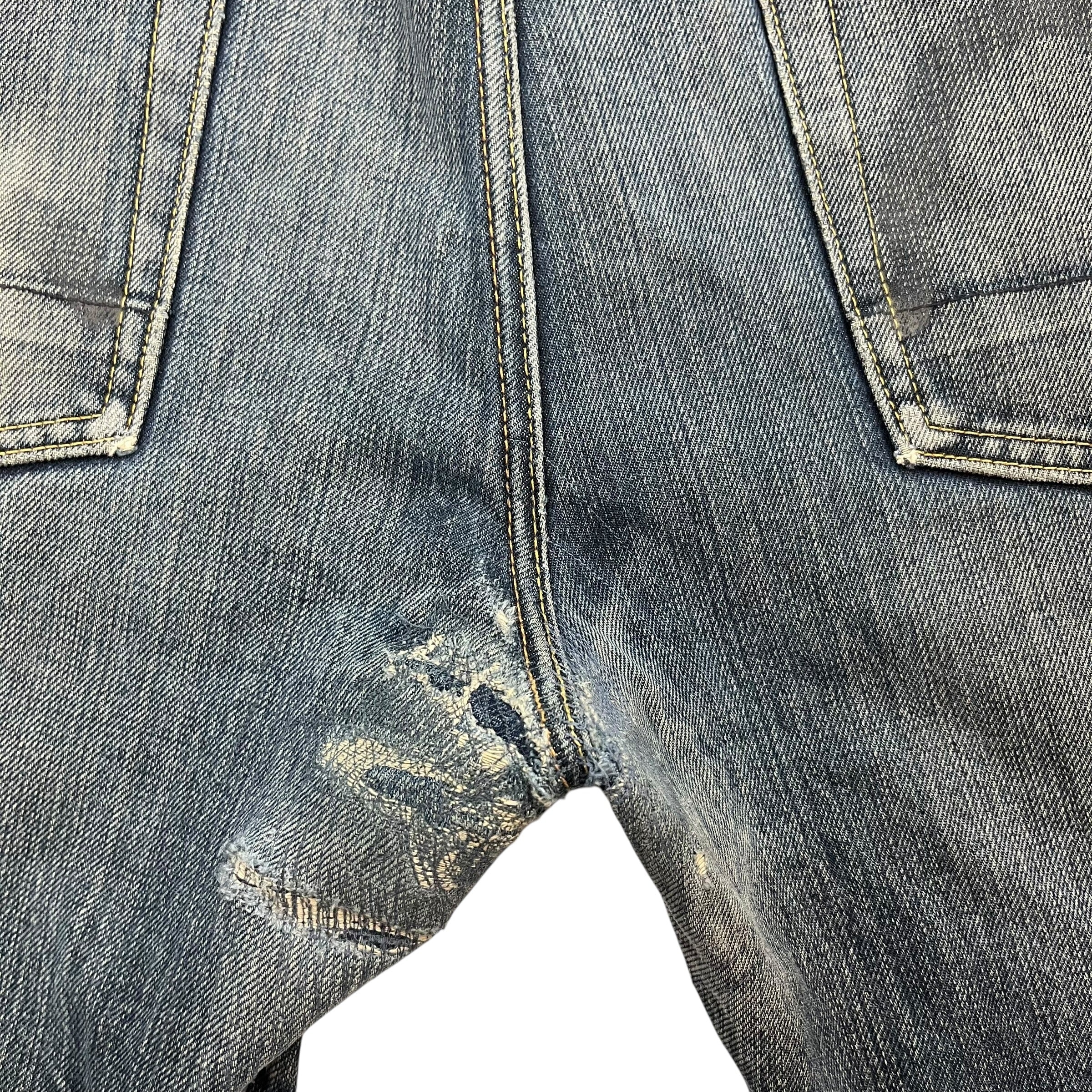 Evisu No.3 Denim Pants Faded Vintage Wash