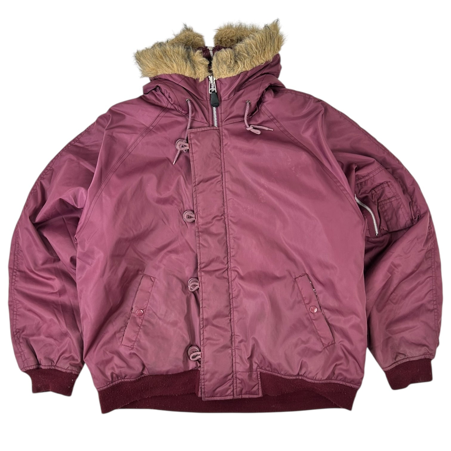 Vintage NB-2 US Air Force Bomber Jacket Maroon