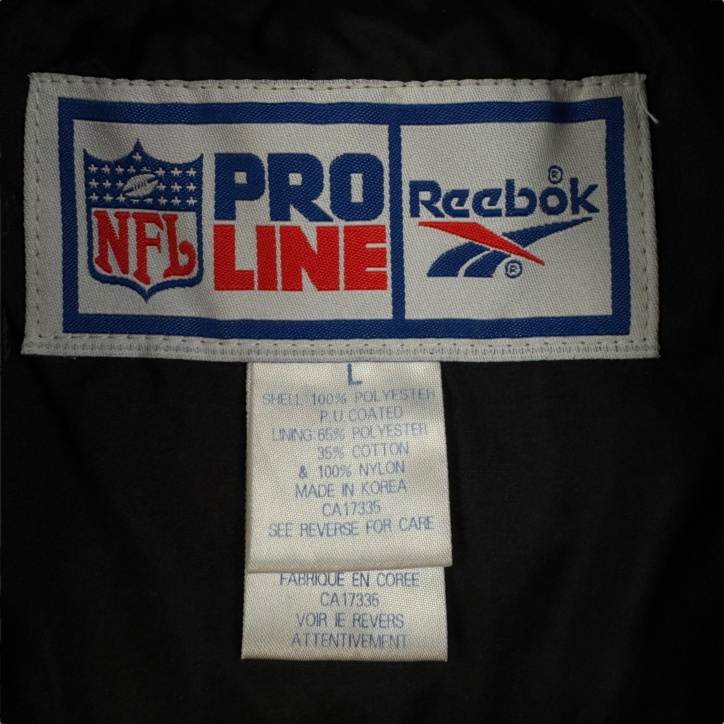 Vintage San Francisco 49ers Pro Line Quarter Zip Bomber Jacket Black