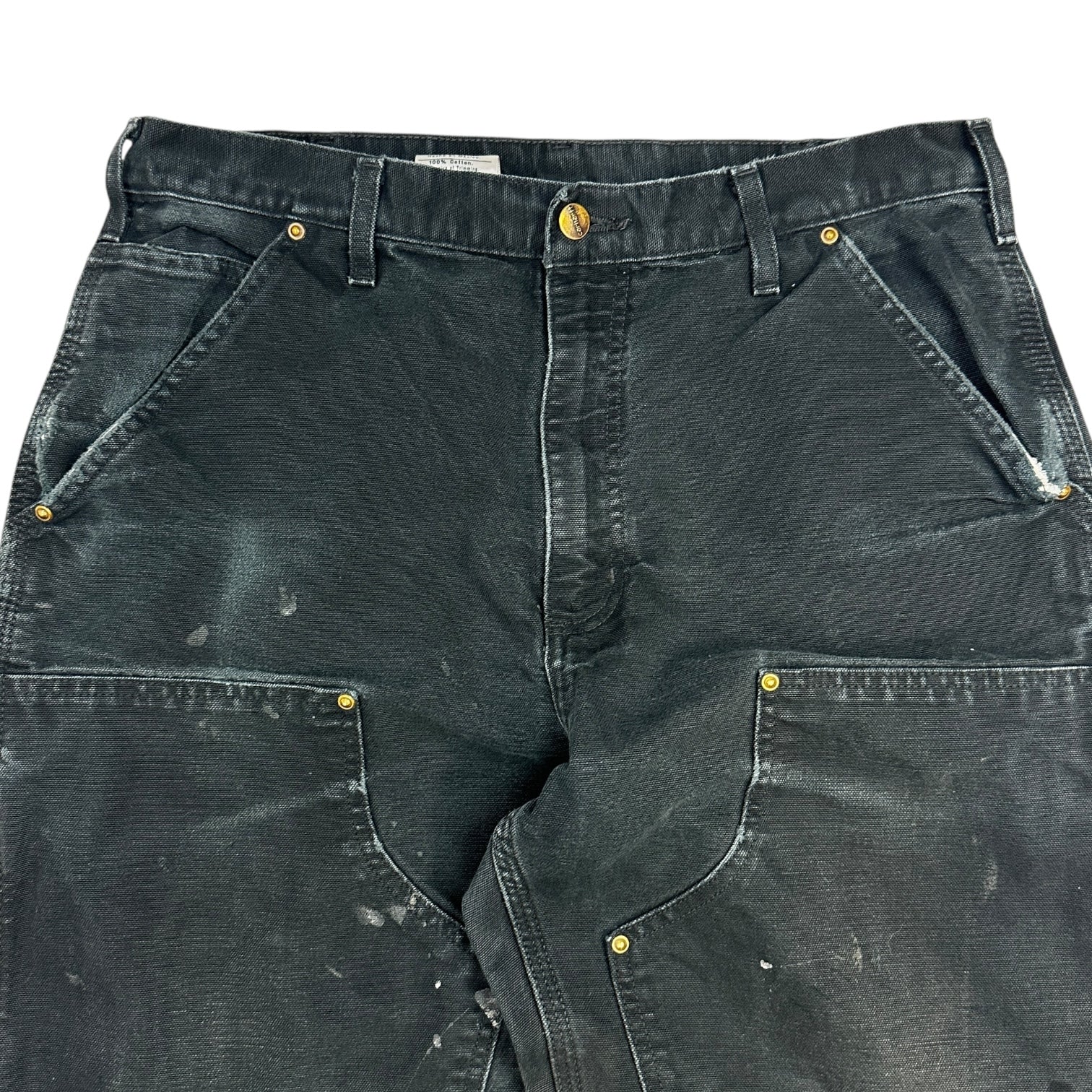 Vintage Carhartt Double Knee Cargo Pants Black