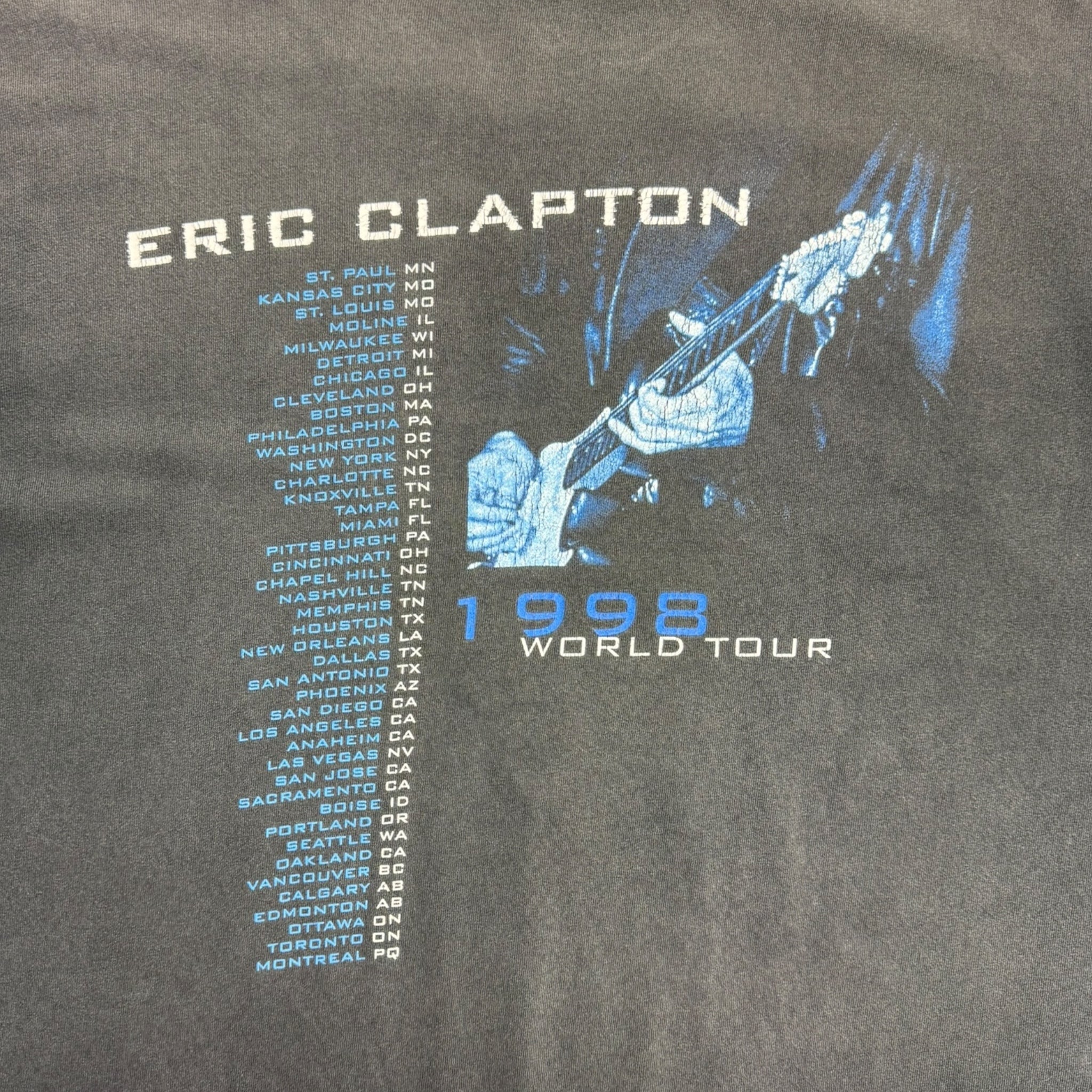 1998 Eric Clapton World Tour T-Shirt
