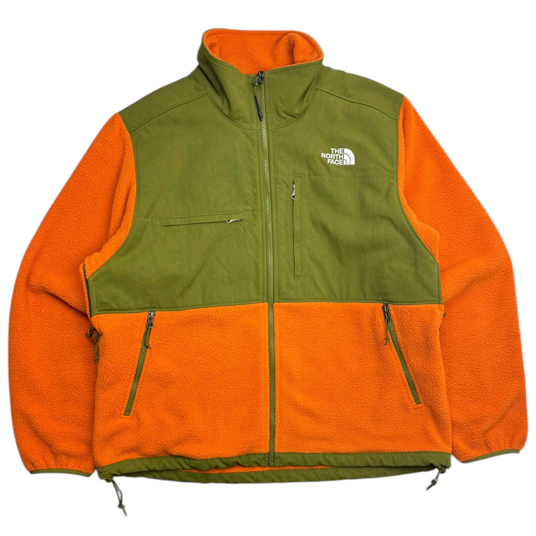 The North Face Denali Fleece Zip Jacket Orange/Green