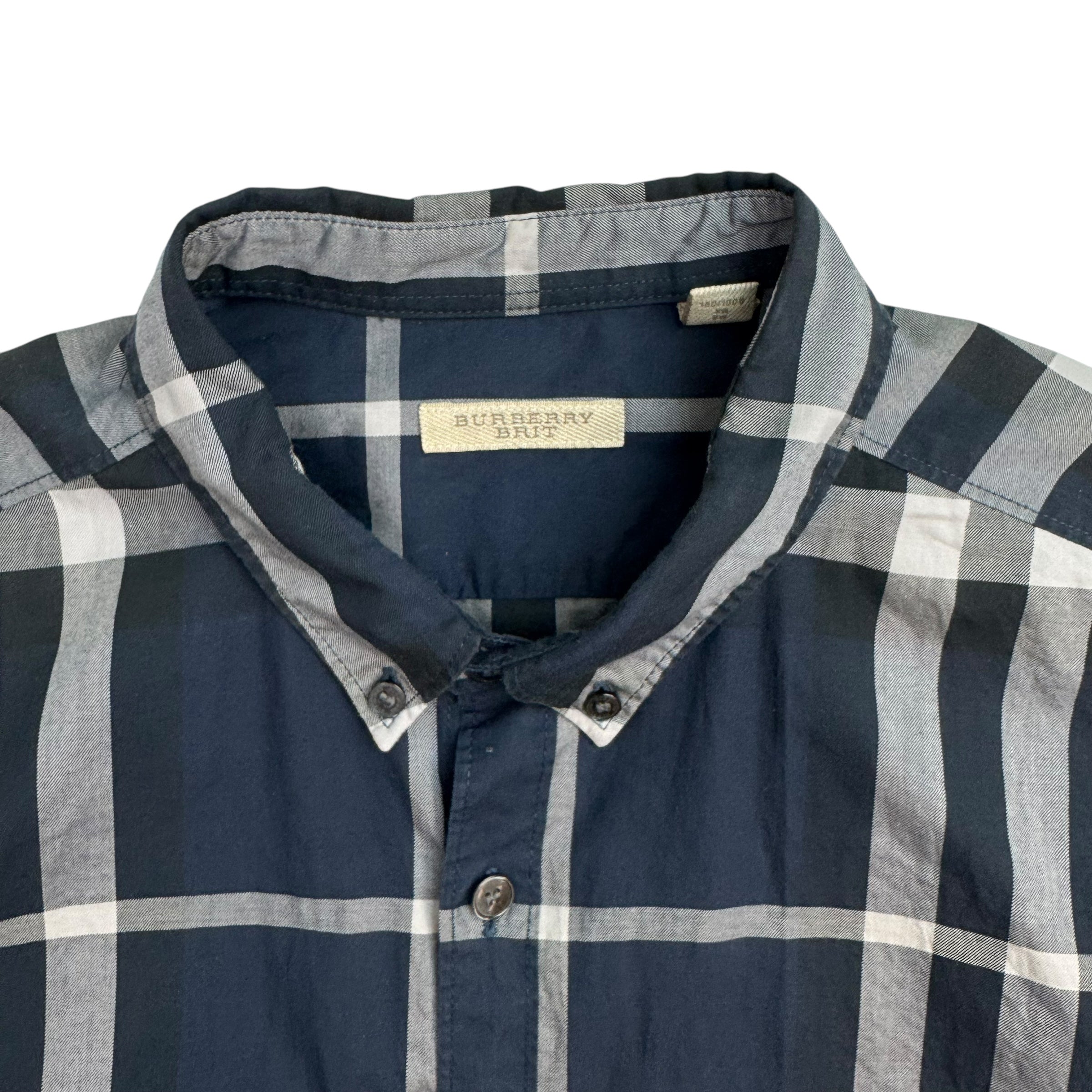 Burberry Brit Button Up Shirt Striped Blue