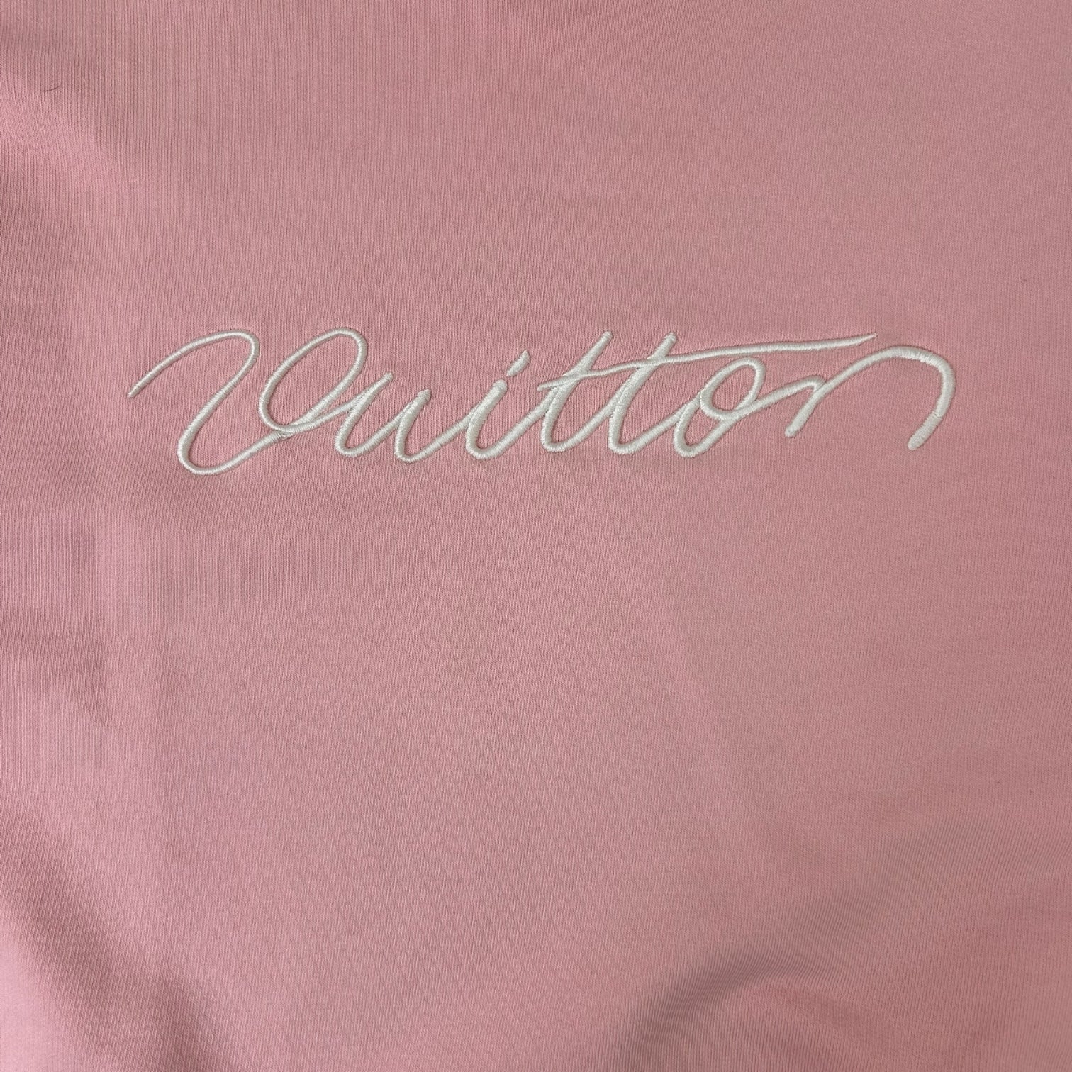 Louis Vuitton Embroidered Cotton Crewneck Pink